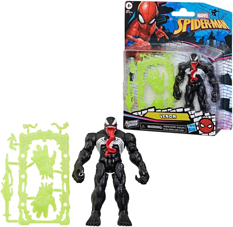 Marvel Spider-Man ActionVerse Venom Action Figure & Accessories, 11.4-cm (4.5 inch) Super Hero Toys & Figures for Children, Ages 4+ - Image 6