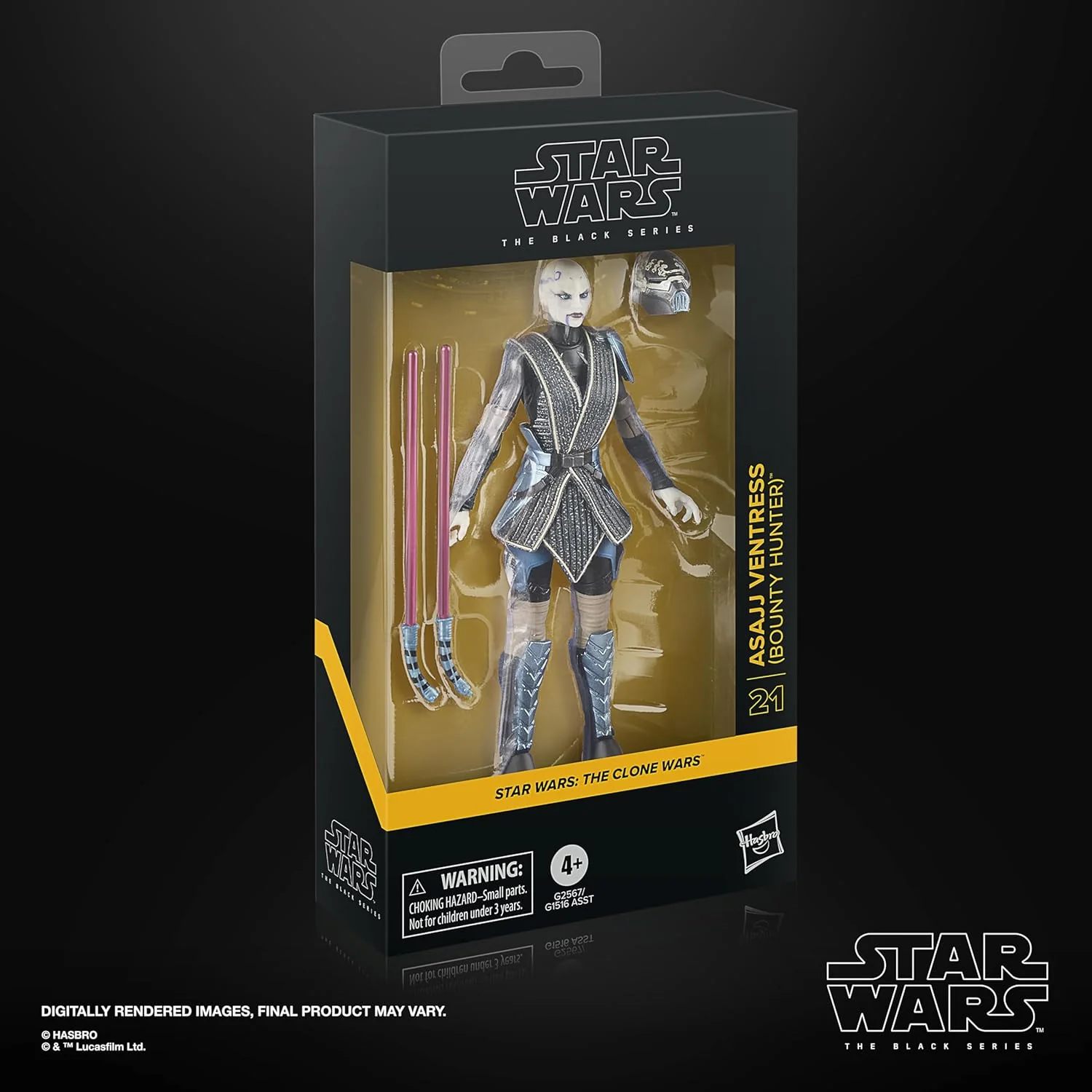 Star Wars The Black Series Asajj Ventress (Kopfgeldjägerin), The Clone Wars Action-Figur zum Sammeln (15 cm - Image 3