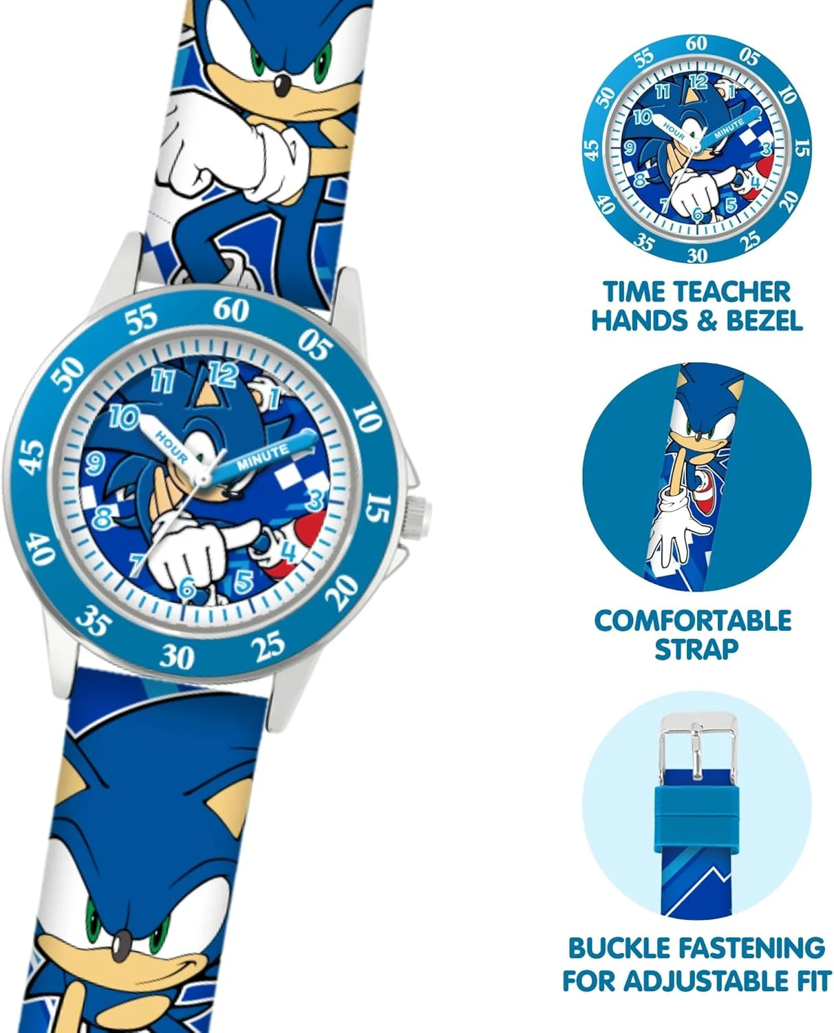 Accutime Sonic Kids Time Teacher Watch - Image 3