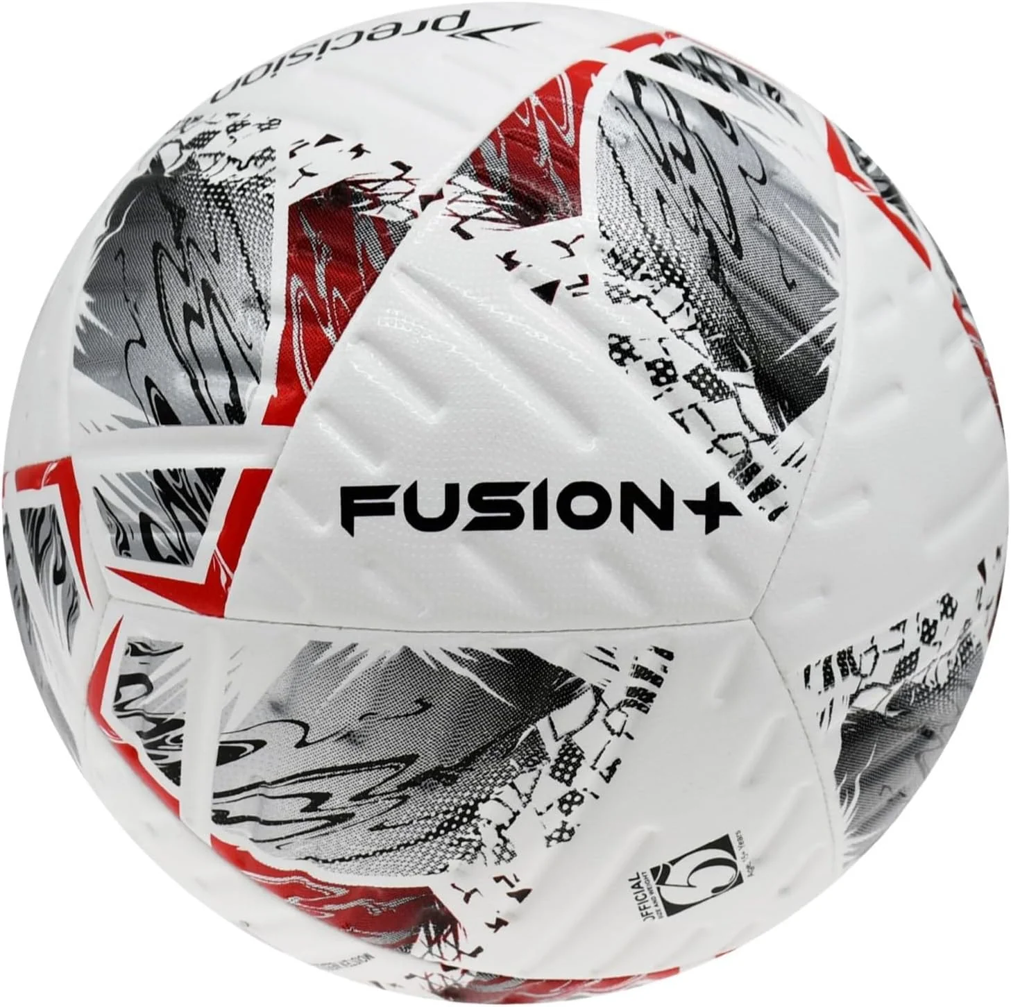 Precision Fusion Plus FIFA Basic Training Football, 12 Panel Textured TPU Match Ball, PU Sealed Seams, Grass 3G Astro - Image 2