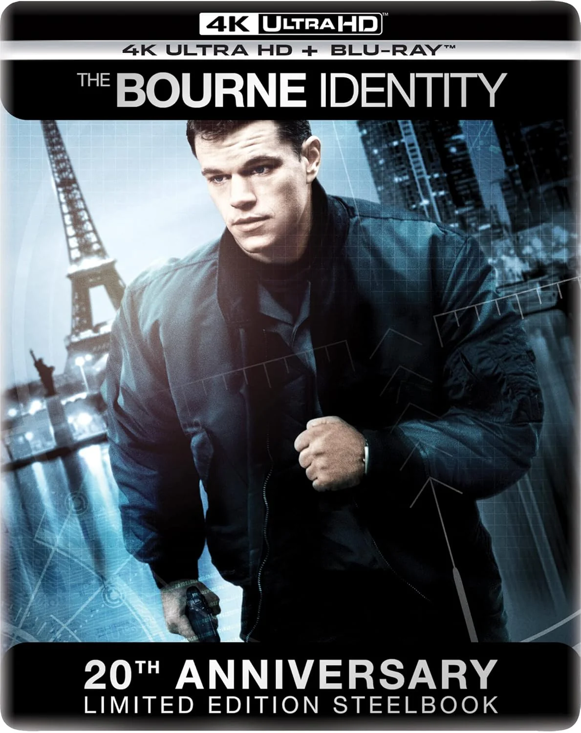 BOURNE IDENTITY, 20th Ann. Steelbook (4K Ultra HD + Blu-Ray - Image 2