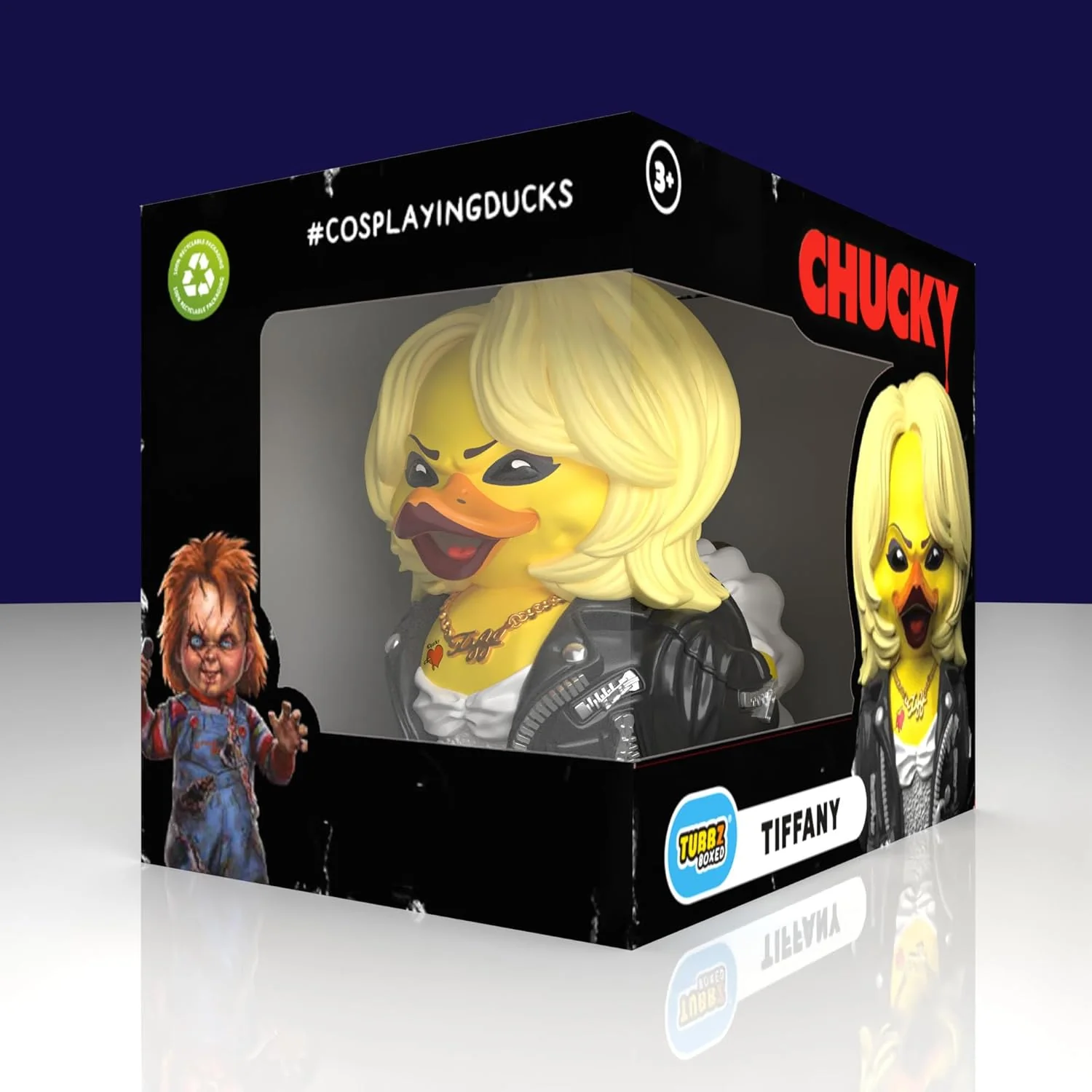 TUBBZ Boxed Edition: Horror - Tiffany Bride of Chucky Cosplaying Rubber Duck Vinyl Figure - Image 3