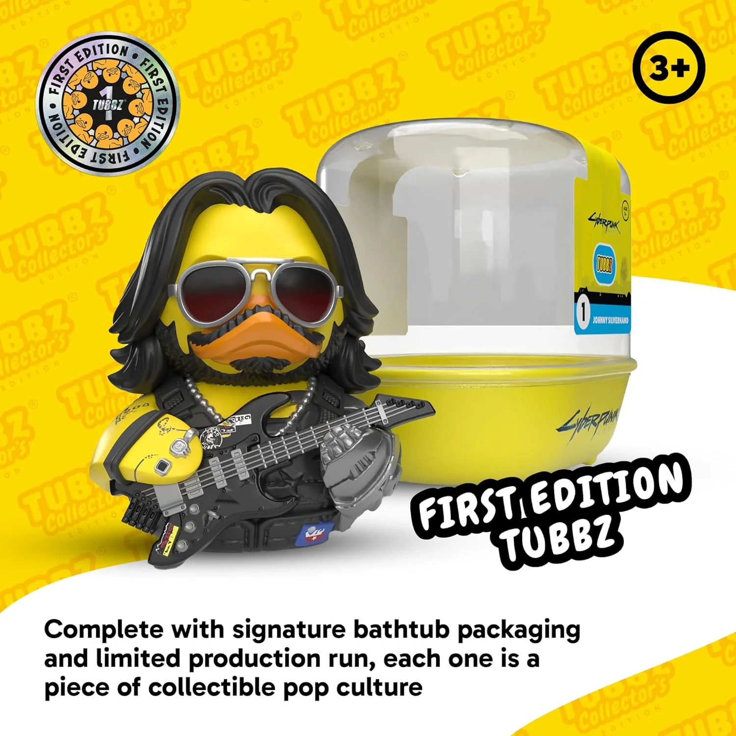 TUBBZ First Edition: Cyberpunk 2077 - Jackie Welles Cosplaying Rubber Duck Vinyl Figure - Image 5