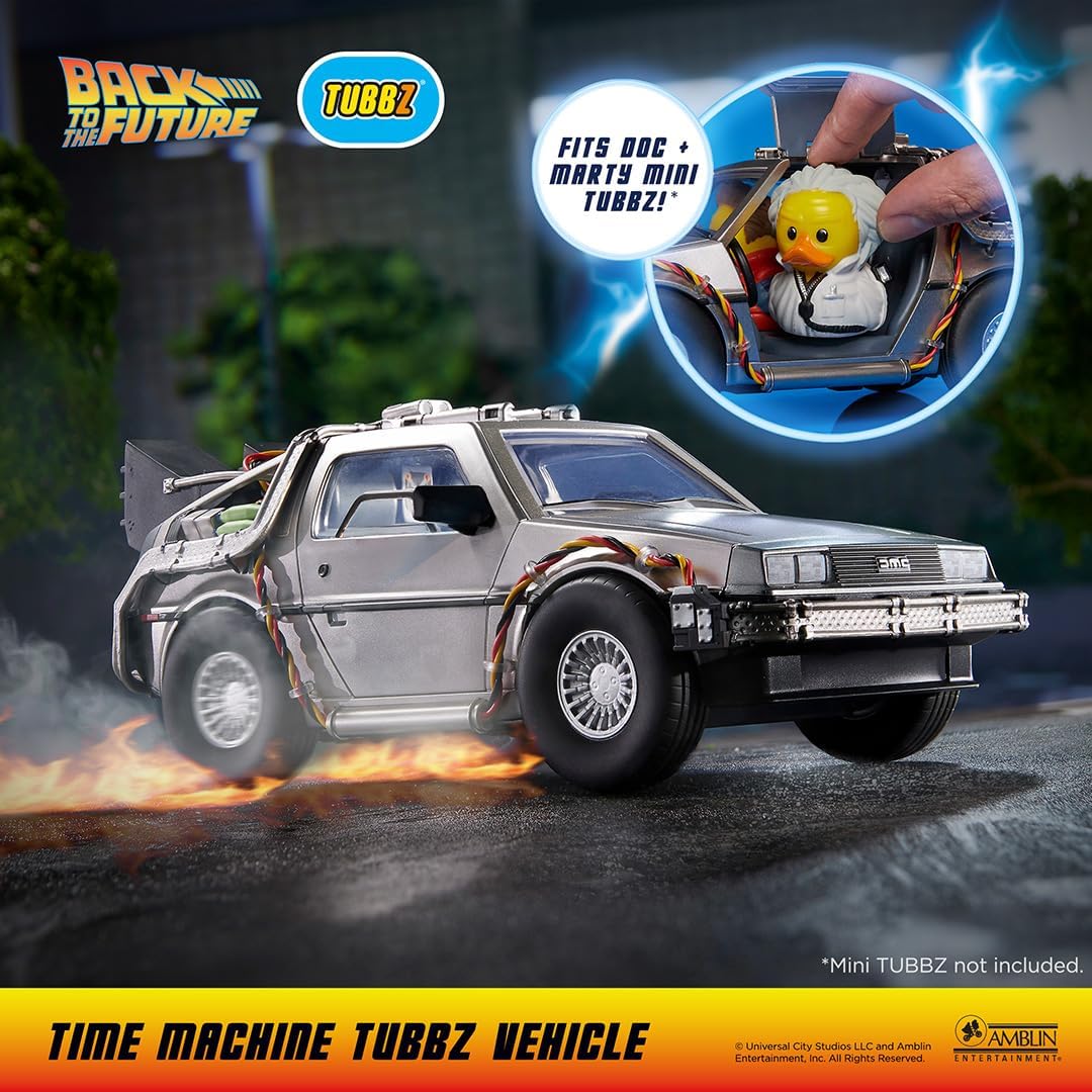 TUBBZ Special Edition: Zurück in die Zukunft – Delorean-Zeitmaschine Sammlerfahrzeug für Mini Figuren - Image 2