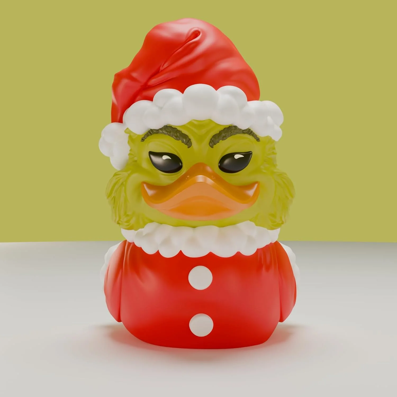 TUBBZ Mini: The Grinch - Santa Outfit Grinch Cosplaying Rubber Duck Vinyl Figure - Image 2