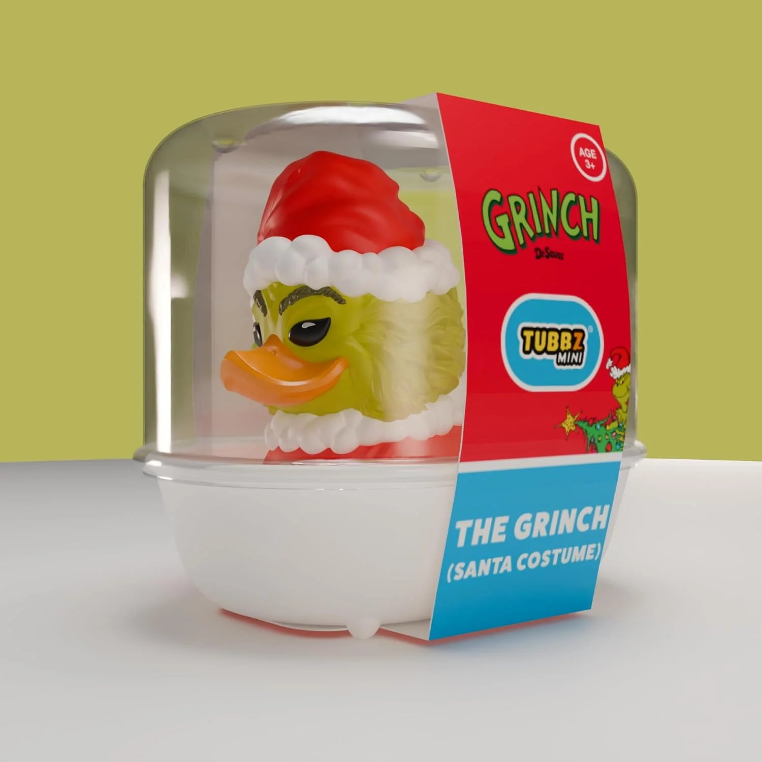 TUBBZ Mini: The Grinch - Santa Outfit Grinch Cosplaying Rubber Duck Vinyl Figure - Image 5