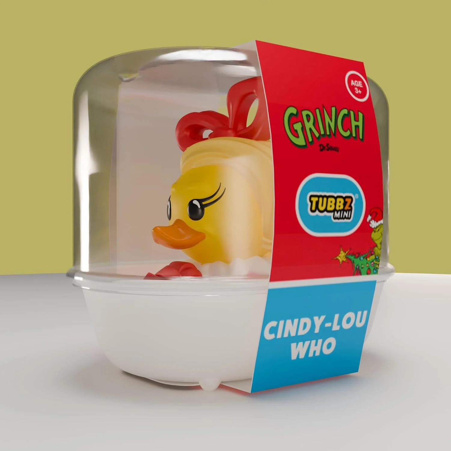 TUBBZ Mini: The Grinch - Cindy Lou Cosplaying Rubber Duck Vinyl Figure - Image 3