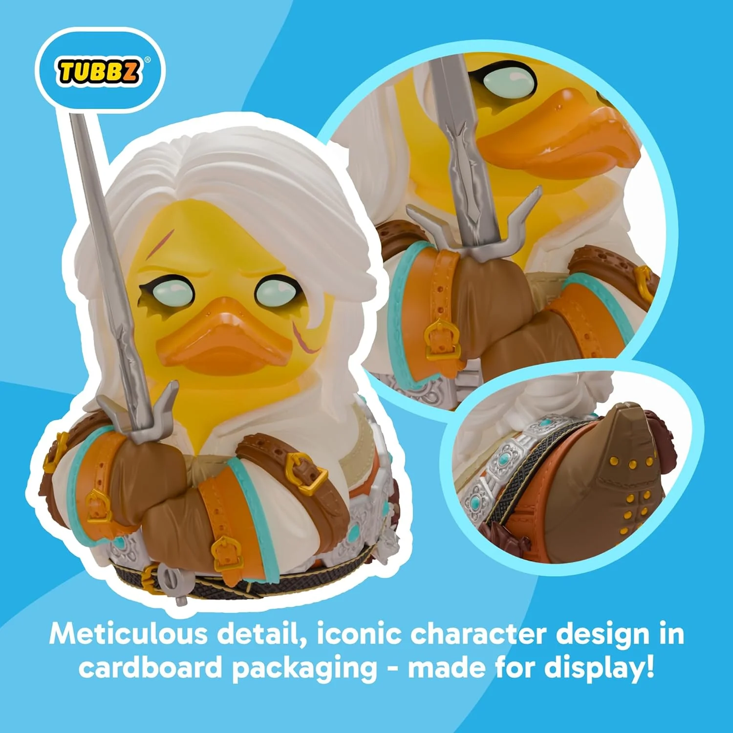 TUBBZ Boxed Edition: The Witcher - Ciri Cosplaying Rubber Duck Vinyl Figure – Official Collectible for Fans of Witcher - Image 3