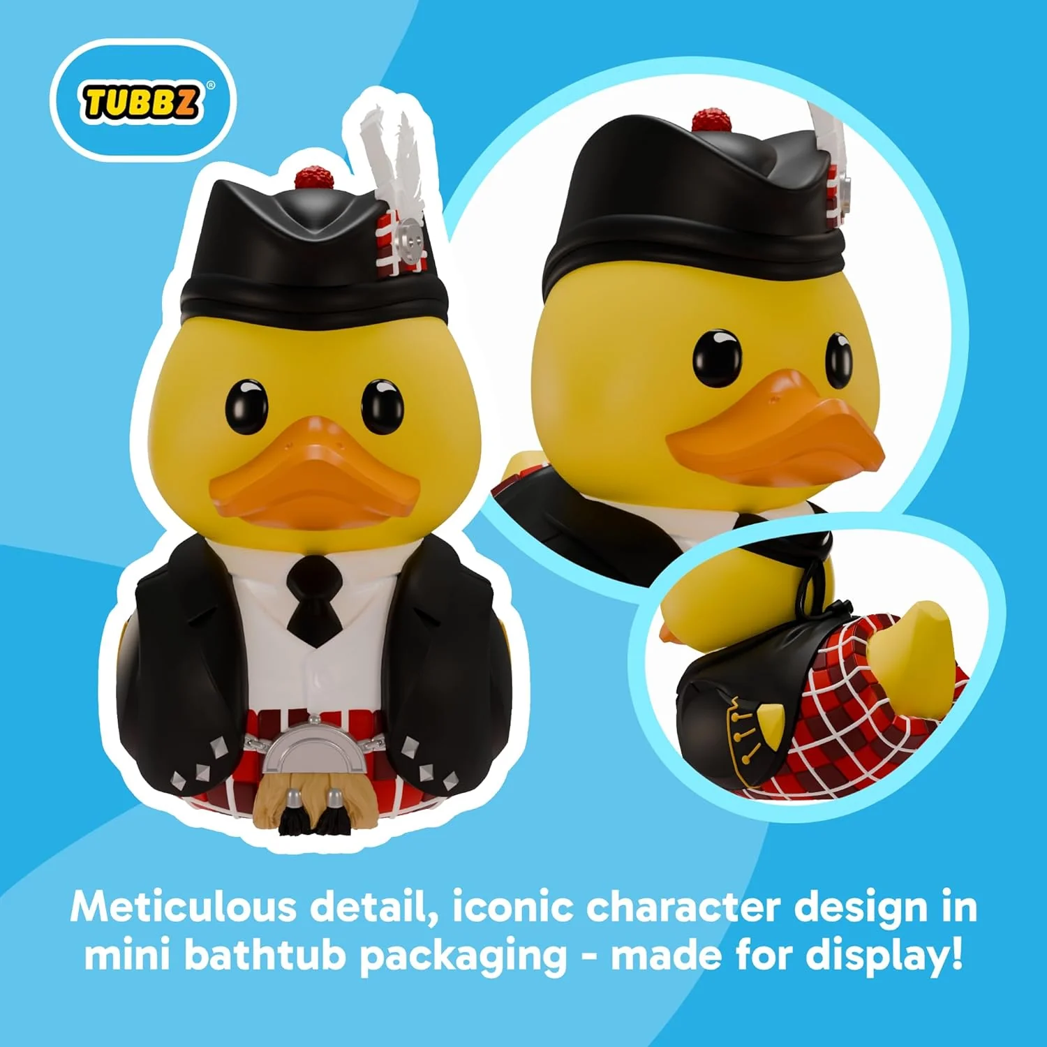 TUBBZ Mini: Travel - Scotland Cosplaying Rubber Duck Vinyl Figure – Official Collectible for Fans of Travel - Image 4