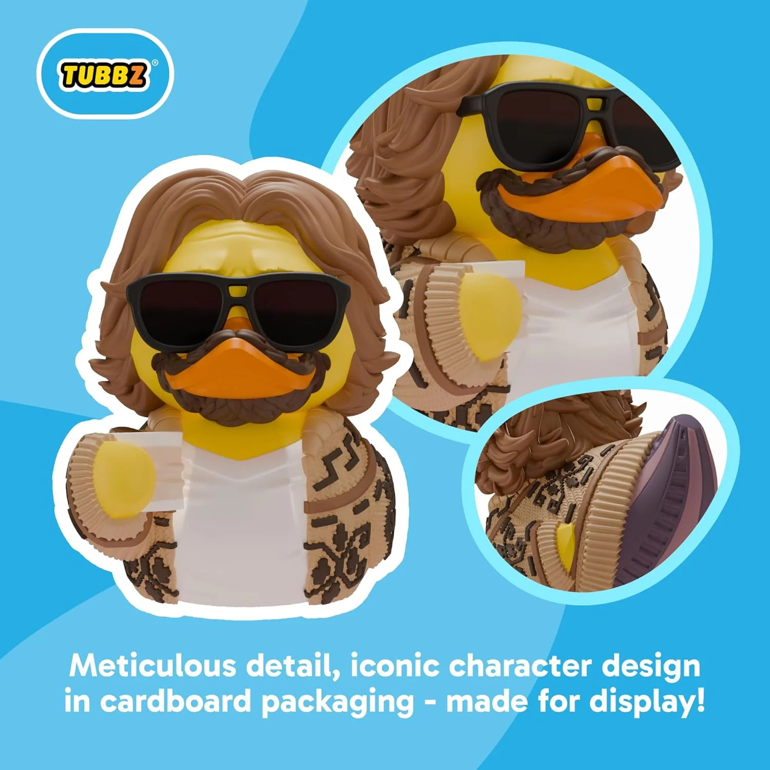 TUBBZ Boxed Edition: The Big Lebowski - The Dude Cosplaying Rubber Duck Vinyl Figure – Official Collectible for Fans of Big Lebowski - Image 4