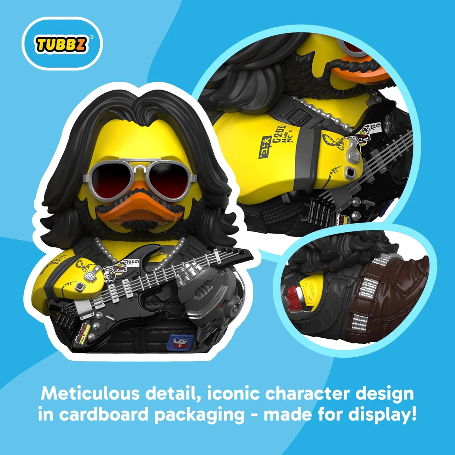 TUBBZ Edizione Scatola: Cyberpunk 2077 – Johnny Silverhand Anatra Cosplay da Collezione in Vinile – Prodotto Ufficiale per i Fan di Cyberpunk 2077 - Image 6