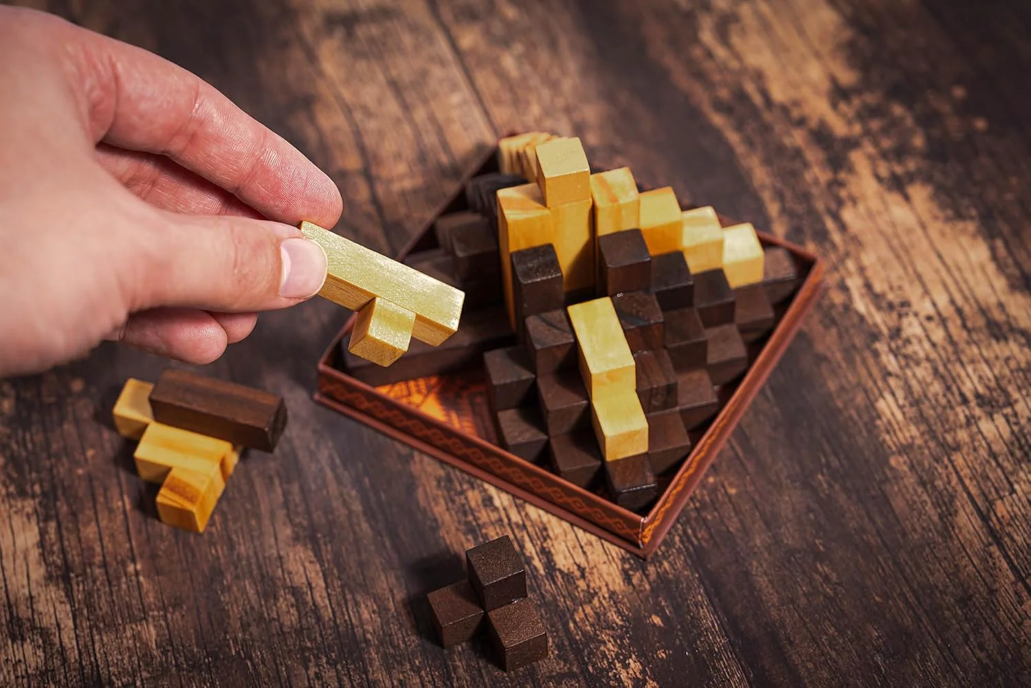 Professor Puzzle Myths & Legends El Dorado | Wooden Brainteaser Inspired by South American Myth | Build the Golden Temple | Mechanical Puzzle Gift for Adults & Teens - Image 5