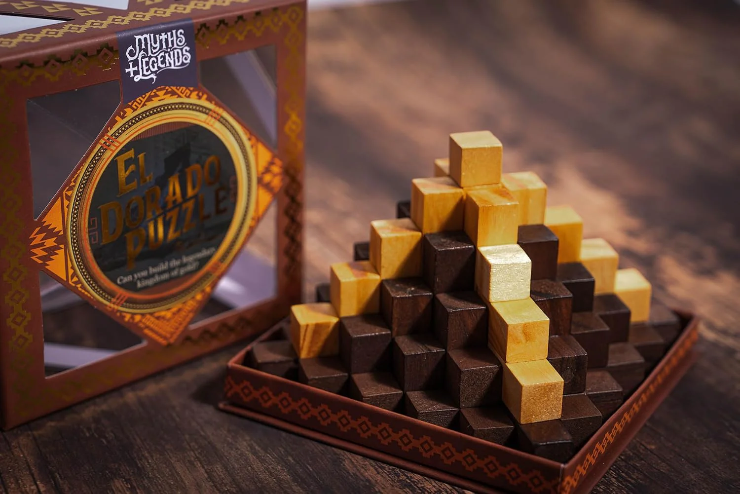Professor Puzzle Myths & Legends El Dorado | Wooden Brainteaser Inspired by South American Myth | Build the Golden Temple | Mechanical Puzzle Gift for Adults & Teens - Image 6