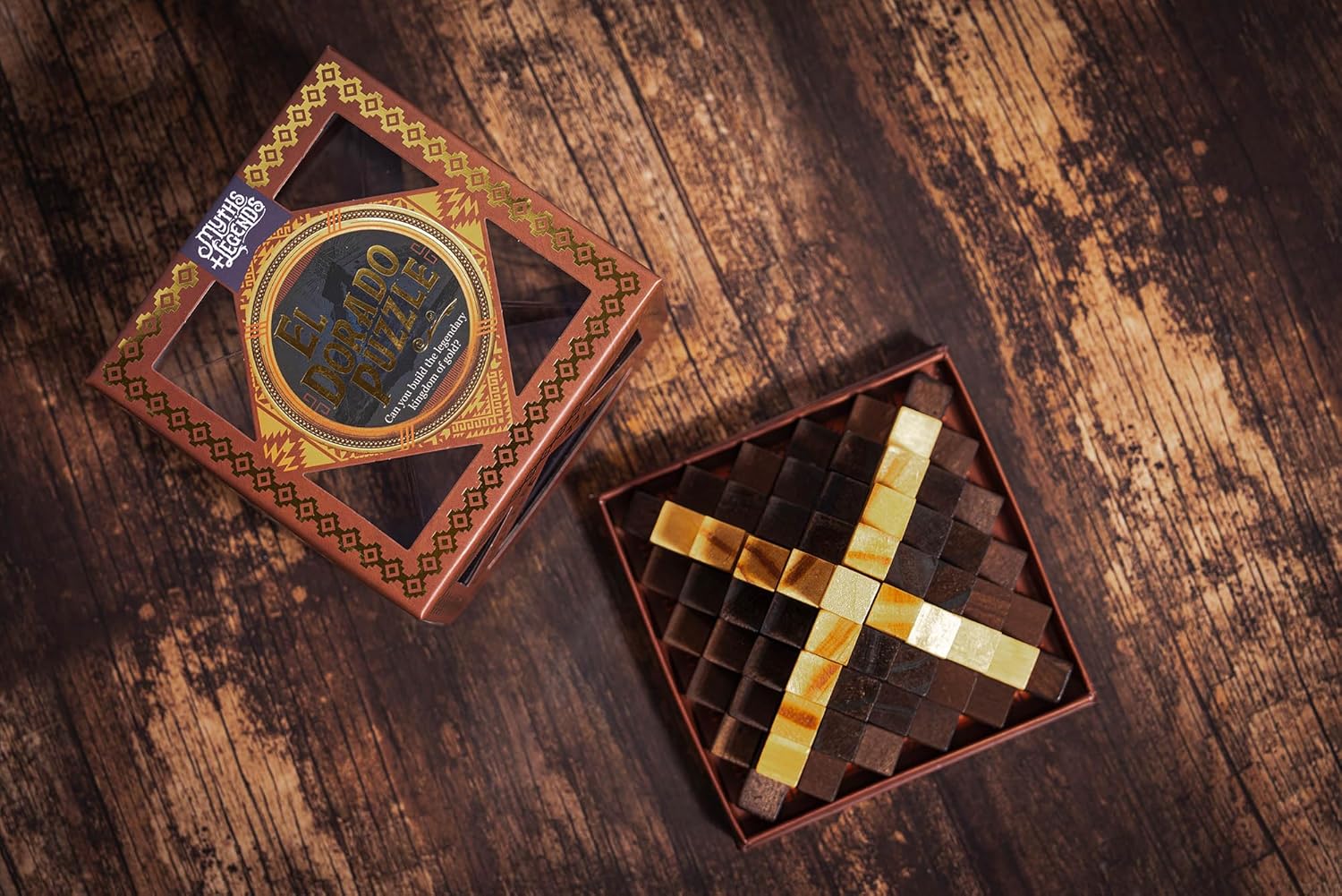 Professor Puzzle Myths & Legends El Dorado | Wooden Brainteaser Inspired by South American Myth | Build the Golden Temple | Mechanical Puzzle Gift for Adults & Teens - Image 8