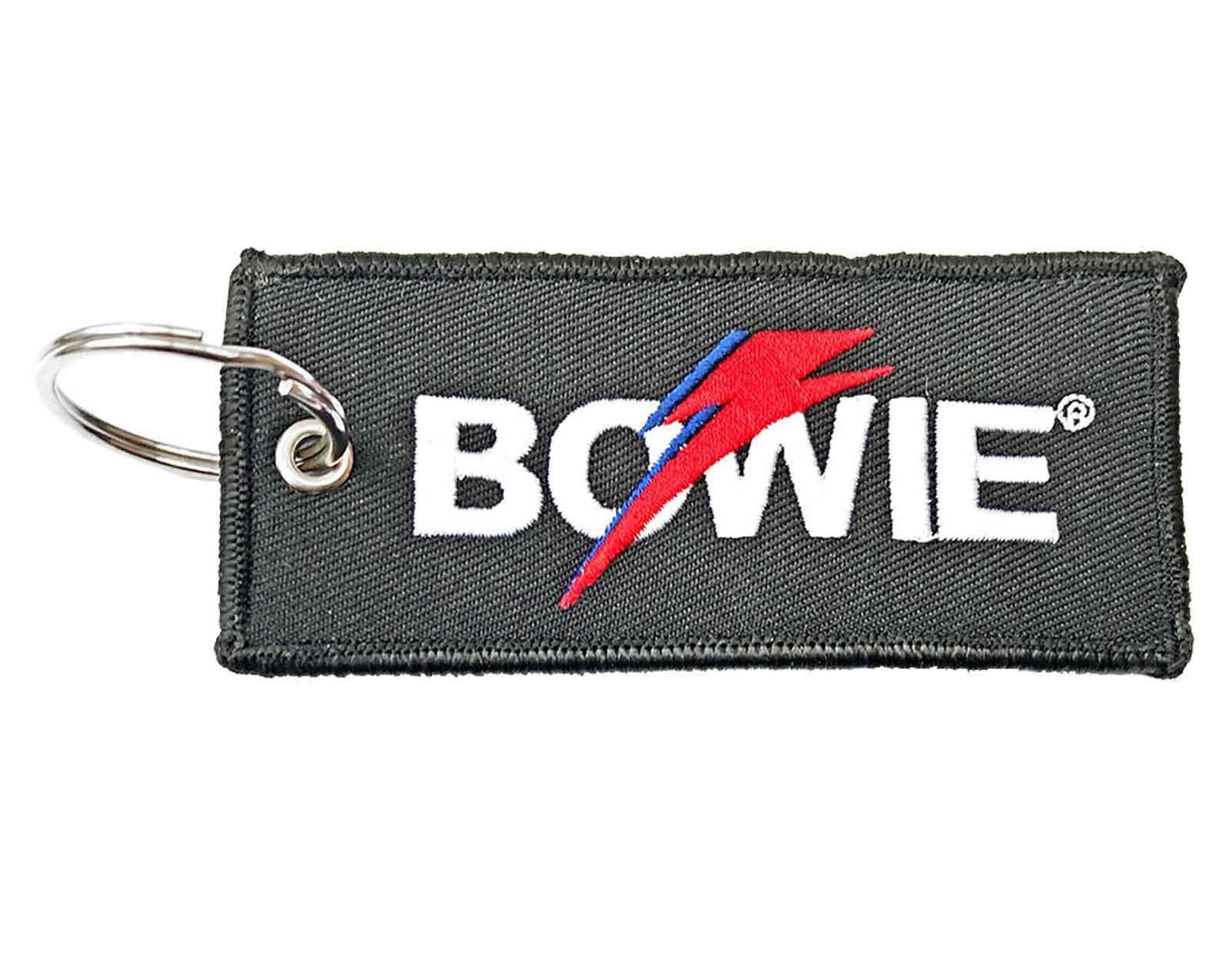 David Bowie Flash Double Sided Patch Keychain