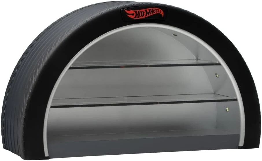 Hot Wheels Display Case Light - Officially Licensed Mattel Merchandise, Light Up Case Holds 8 Cars, Wheel Shaped Wall Moutable or Freestanding, Gift for Collectors - Image 4