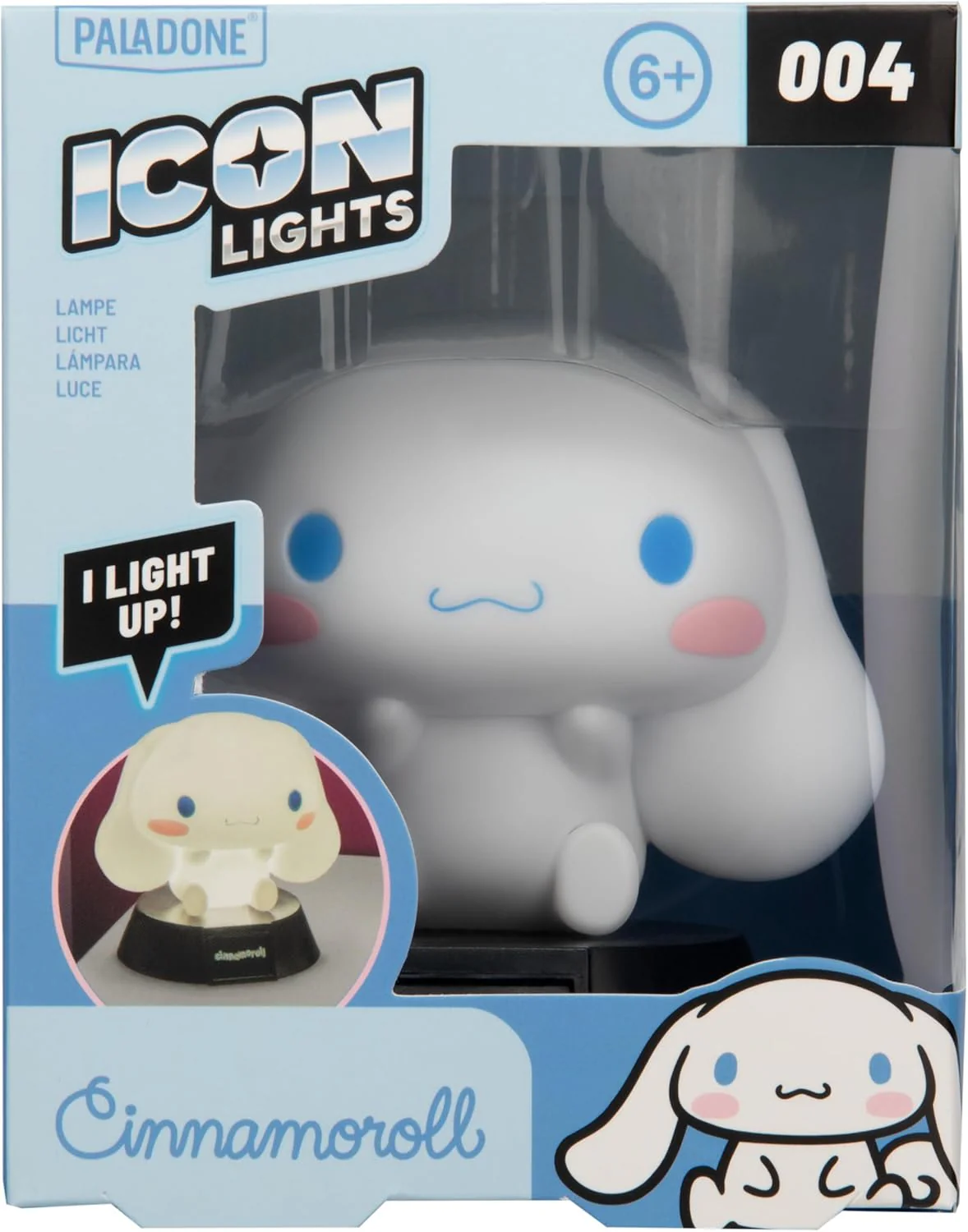 Paladone Sanrio Cinnamoroll Icon Light, 9cm Kawaii Figurine Lamp, AAA Battery Powered, Officially Licensed - Image 3