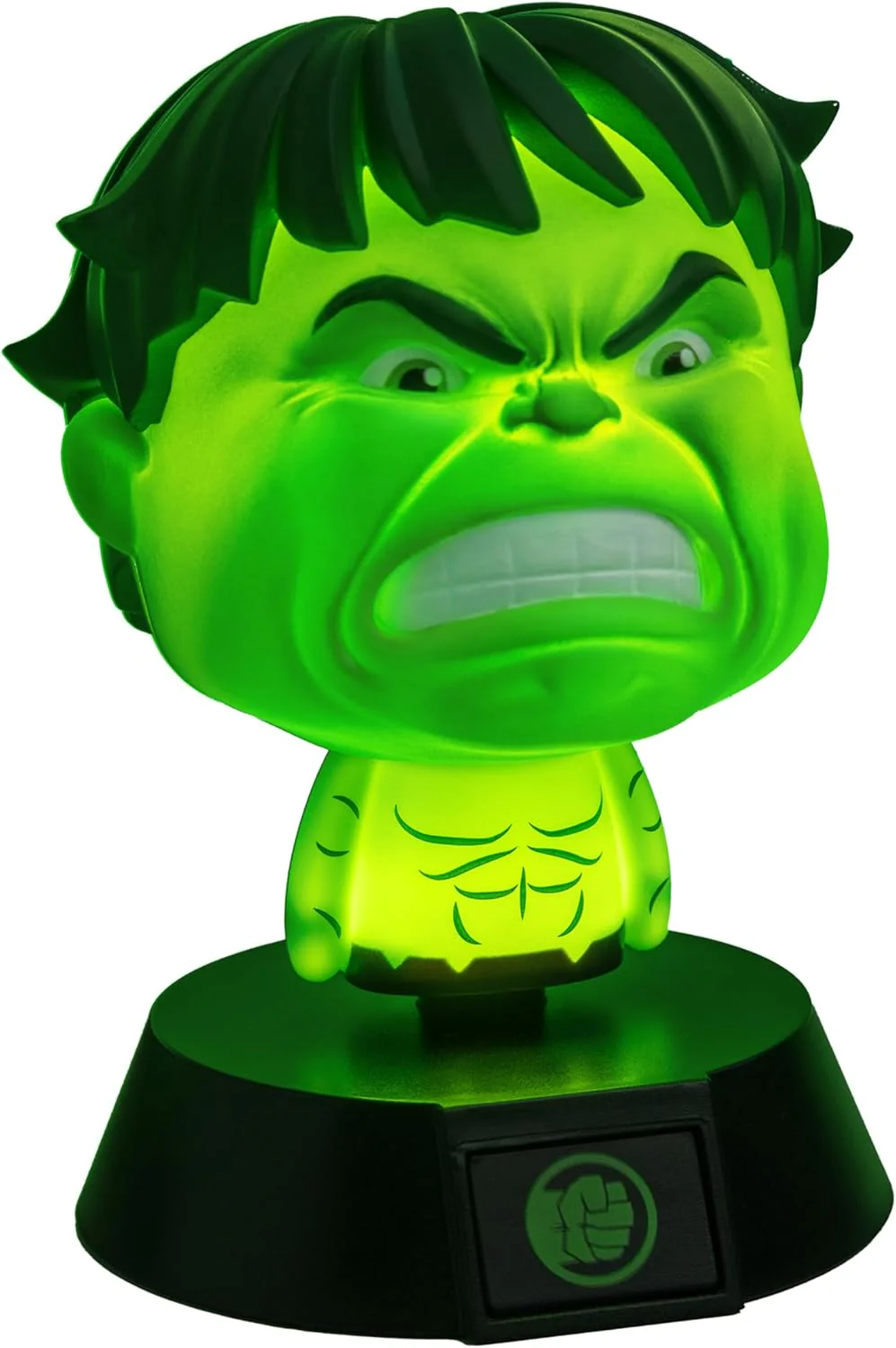 Paladone Marvel Hulk Icon Light, 11cm Desk or Bedside Lamp, AAA Battery Powered, Officially Licensed - Image 2