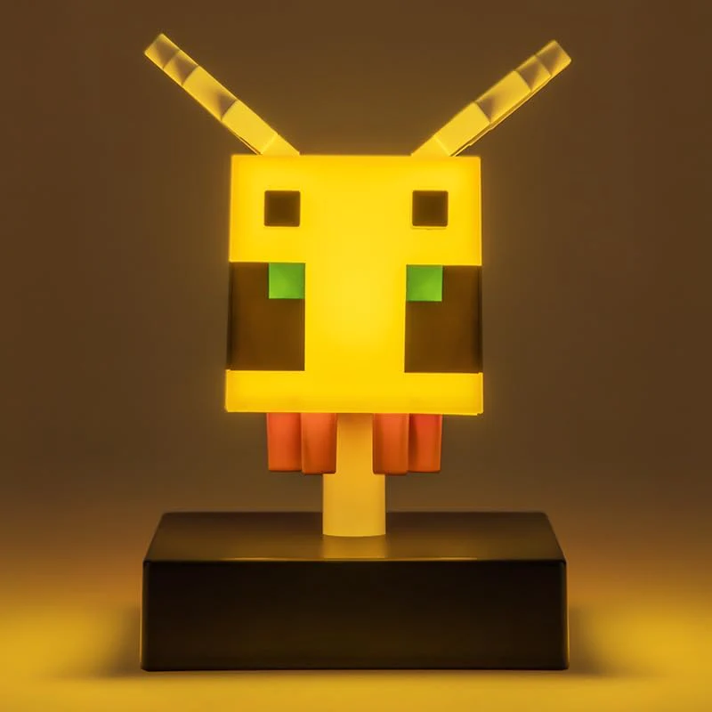 Paladone Minecraft Bee Icon Light – 11cm Light‑Up Figure for Bedroom or Gaming Space – Soft Glow Battery Lamp - Image 7