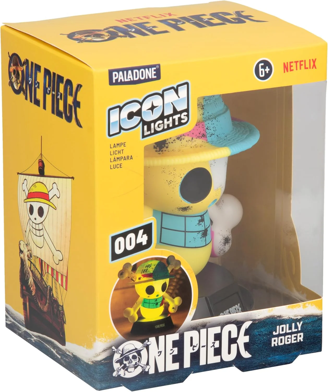 Paladone One Piece Jolly Roger Icon Light – 11cm Skull‑and‑Hat Character Lamp – Netflix Bedroom or Desk Light - Image 5