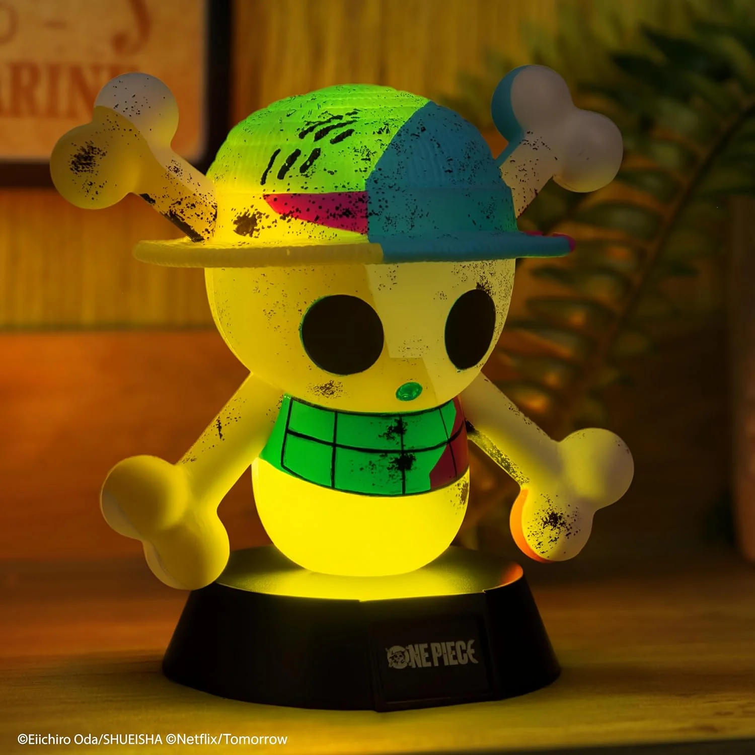 Paladone One Piece Jolly Roger Icon Light – 11cm Skull‑and‑Hat Character Lamp – Netflix Bedroom or Desk Light - Image 6