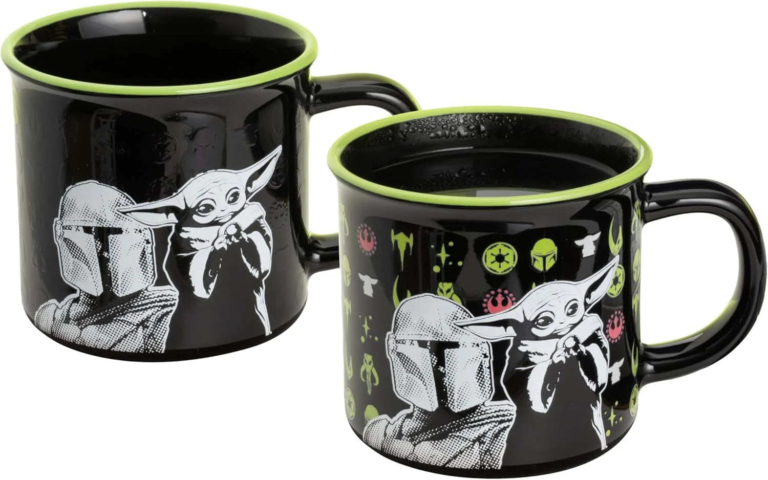 Paladone Star Wars The Mandalorian and Grogu Heat Change Mug, 350ml Ceramic, Heat‑Reactive Symbols, Officially Licensed - Image 5