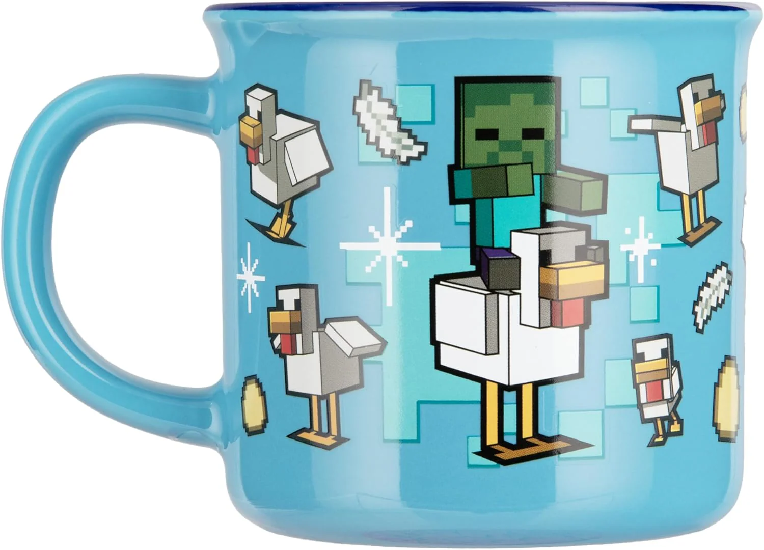 Paladone Minecraft Chicken Jockey Heat Change Mug, 350ml Ceramic, Heat‑Reactive Design Reveals Iconic Scene, Officially Licensed - Image 5