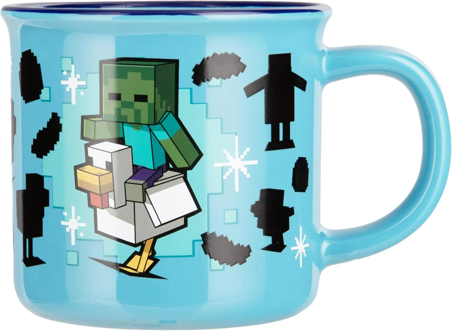 Paladone Minecraft Chicken Jockey Heat Change Mug, 350ml Ceramic, Heat‑Reactive Design Reveals Iconic Scene, Officially Licensed - Image 6