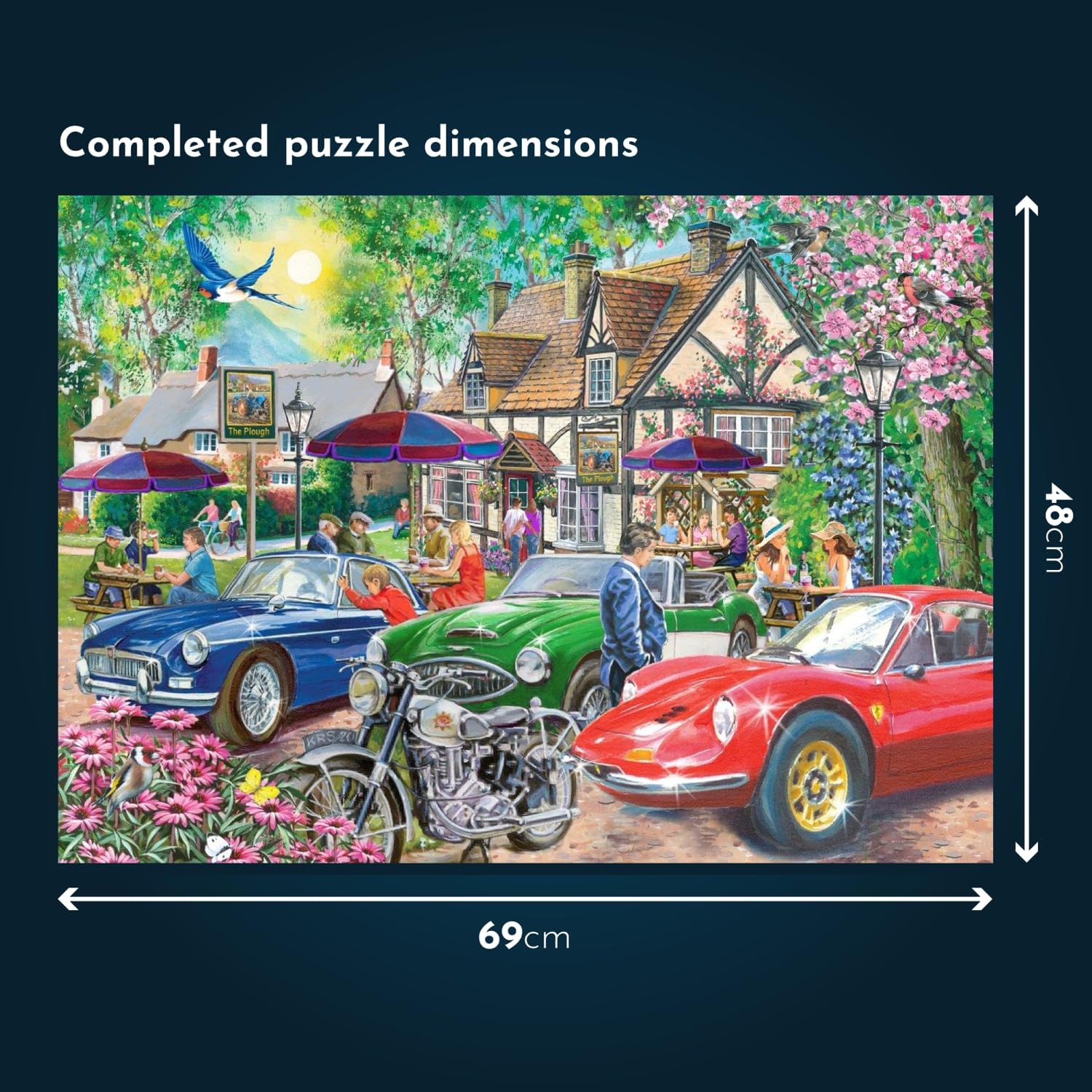 The House of Puzzles - Puss 'N' Boots Jigsaw - Big 500 Piece Jigsaws For Adults, Extra Large Pieces, Artist Illustrated, Scenic Landscape, Deluxe Puzzle Gifts - Image 5