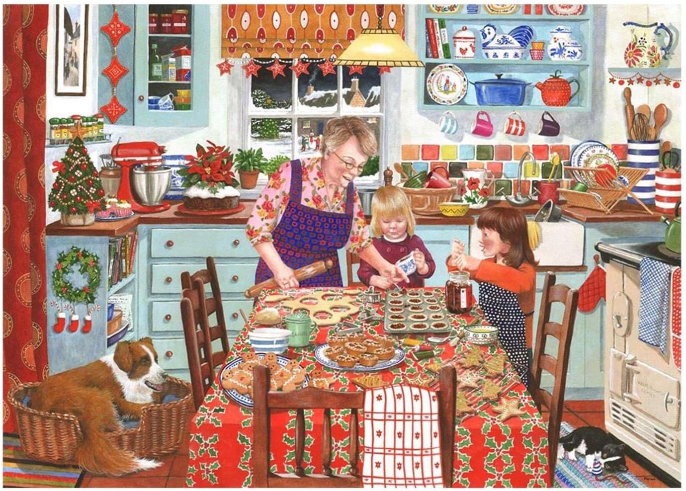 The House of Puzzles - Festive Fancies Jigsaw - Big 500 Piece Jigsaws For Adults, Extra Large Pieces, Artist Illustrated, Scenic Landscape, Deluxe Puzzle Gifts - Image 6