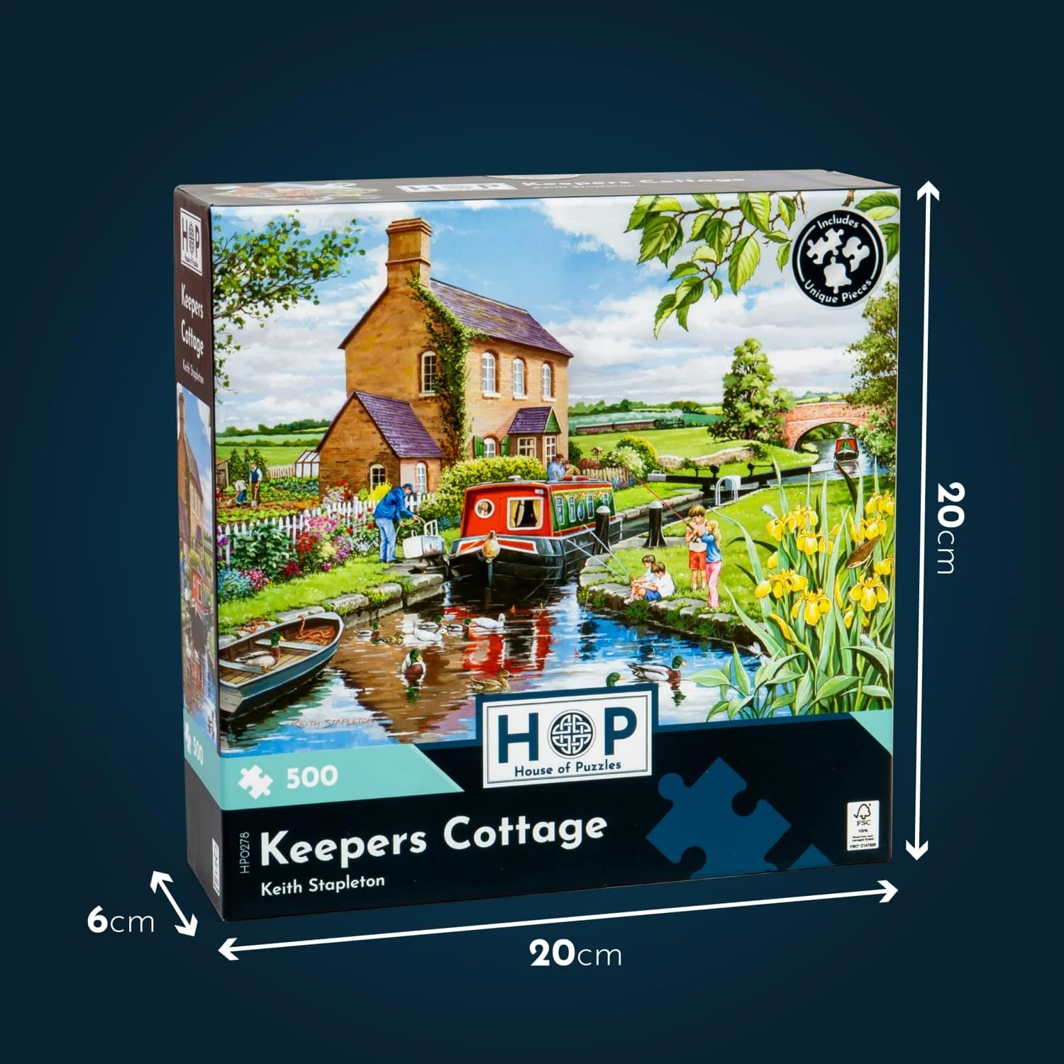 The House of Puzzles Seasons On The Green Jigsaw Set - 4 x 500 Piece Jigsaws For Adults, Multi Puzzle Pack, Artist Illustrated, Deluxe Puzzle Gifts, Sustainably Made - Image 5