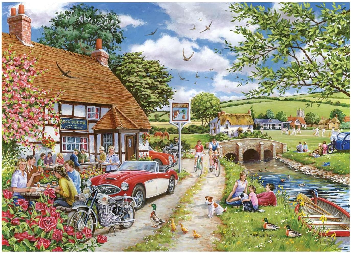 The House of Puzzles Tales From The Tavern Jigsaw Set - 4 x 500 Piece Jigsaws For Adults, Multi Puzzle Pack, Artist Illustrated, Deluxe Puzzle Gifts, Sustainably Made - Image 2