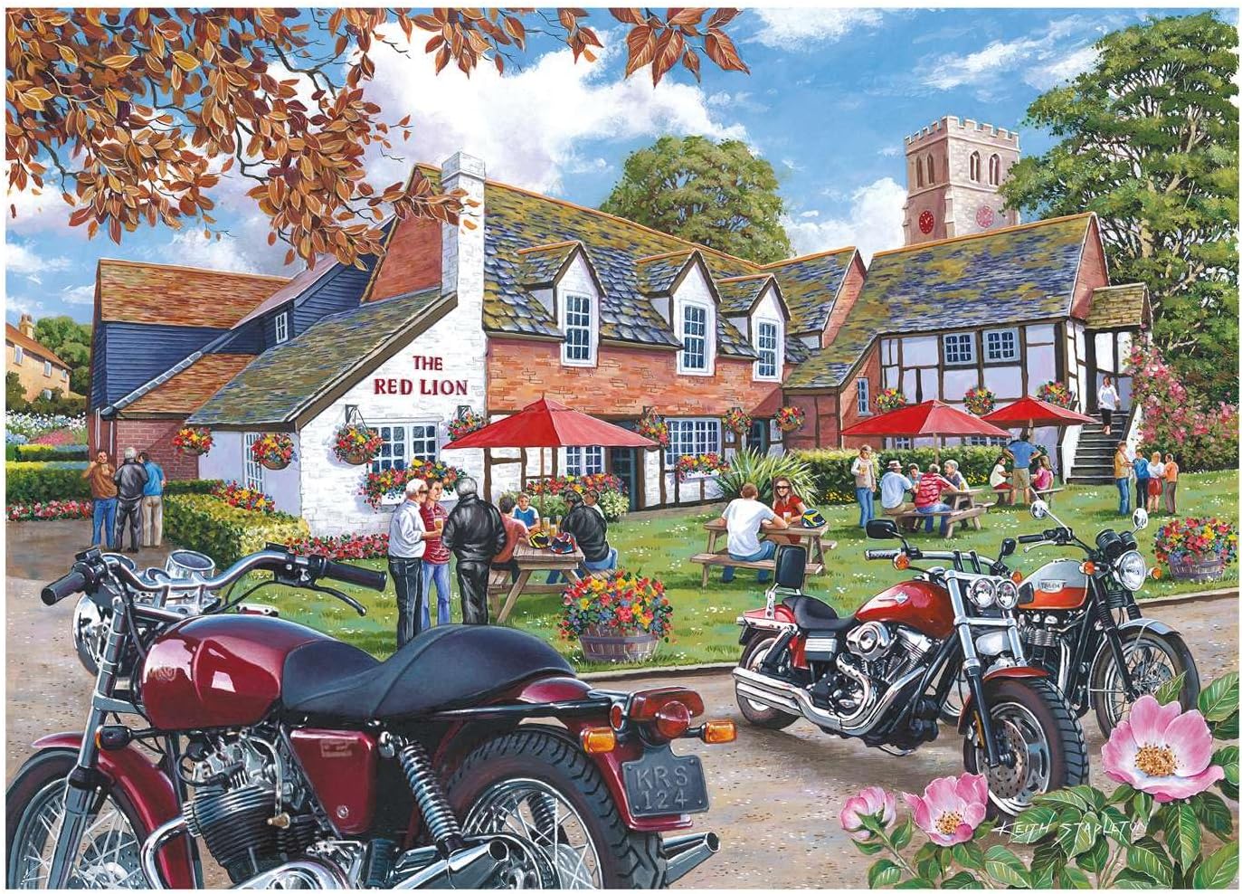 The House of Puzzles Tales From The Tavern Jigsaw Set - 4 x 500 Piece Jigsaws For Adults, Multi Puzzle Pack, Artist Illustrated, Deluxe Puzzle Gifts, Sustainably Made - Image 4