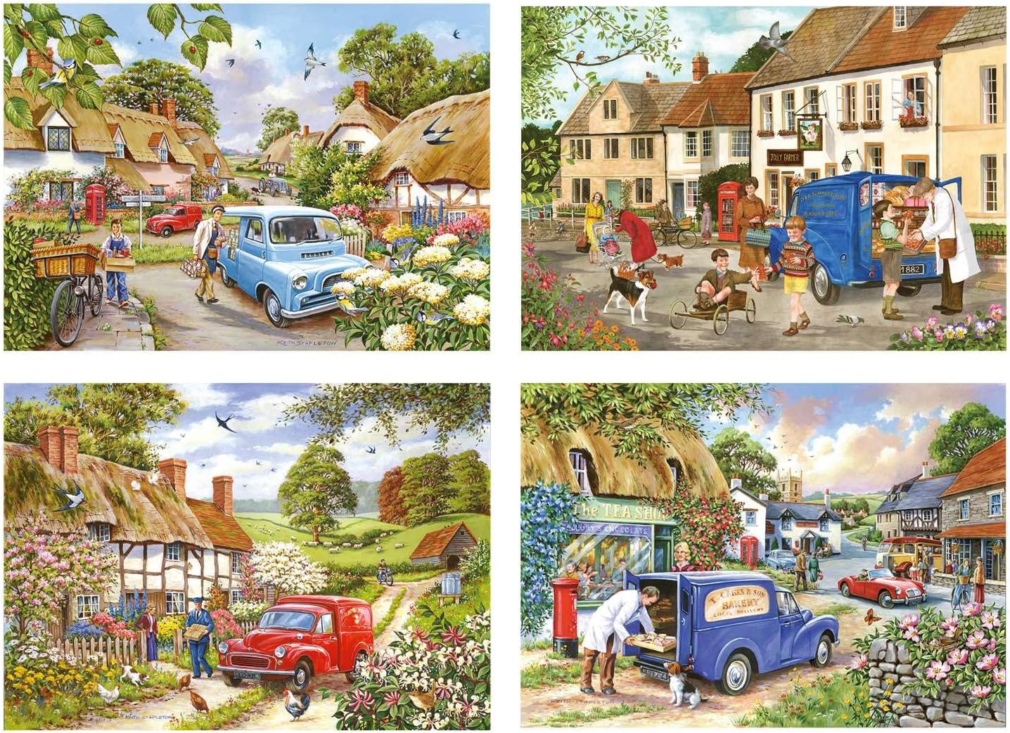 The House of Puzzles | Village Life Jigsaw Puzzles | 500 Piece | Towns and Villages Theme | FSC Certified Board | Multi-Pack | 4 Puzzles - Image 7