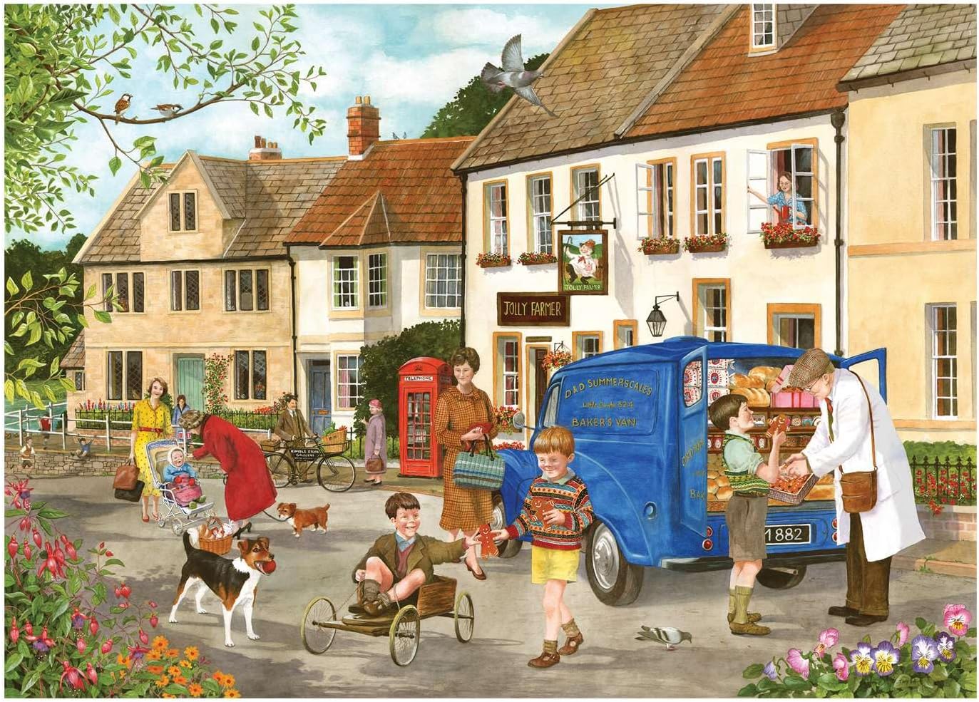 The House of Puzzles | Village Life Jigsaw Puzzles | 500 Piece | Towns and Villages Theme | FSC Certified Board | Multi-Pack | 4 Puzzles - Image 8