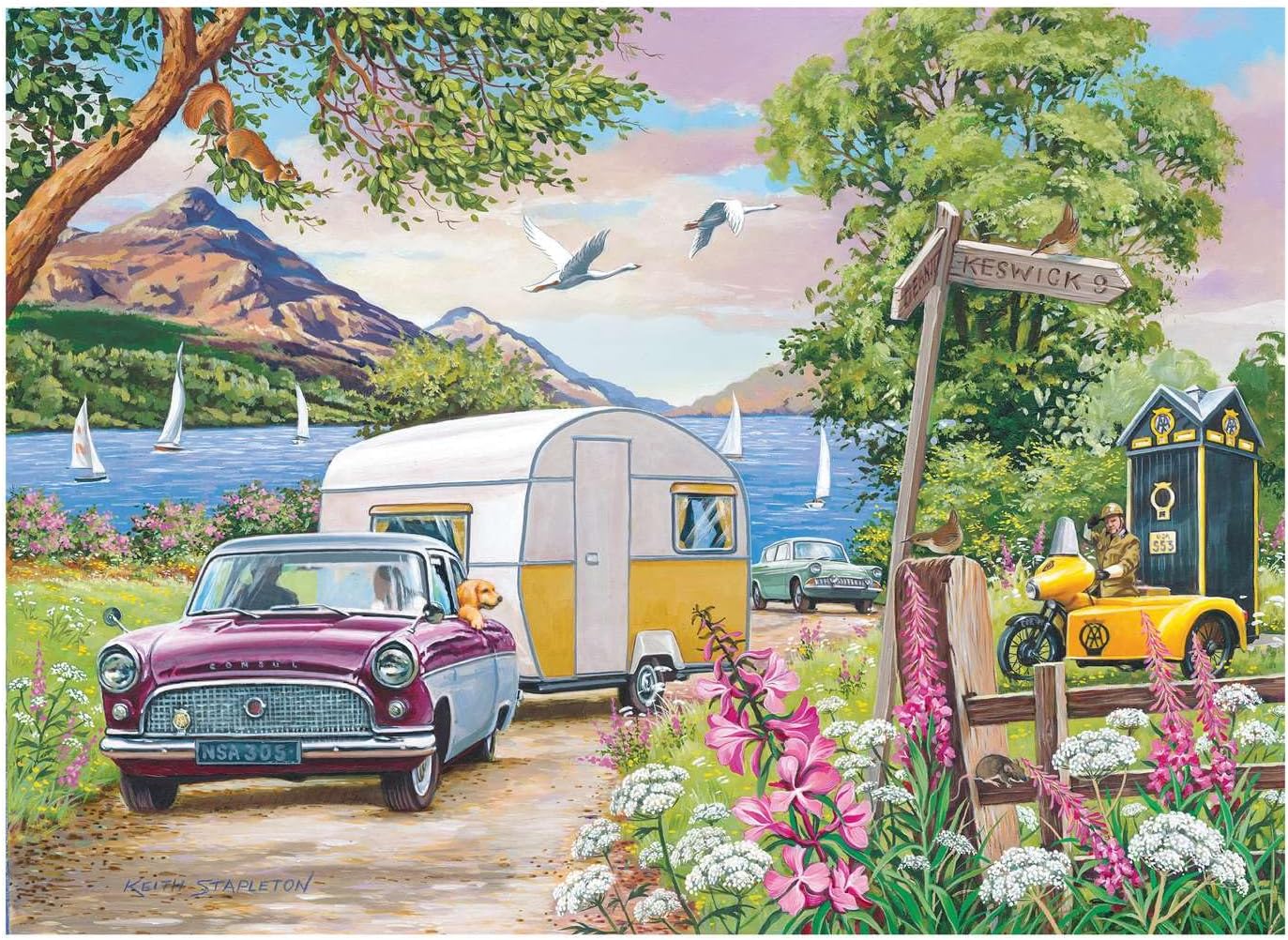 The House of Puzzles | Going Places | 4x 500 Piece Jigsaw Puzzles | Transport Theme | 13 x 19 in | FSC Certified Board - Image 4