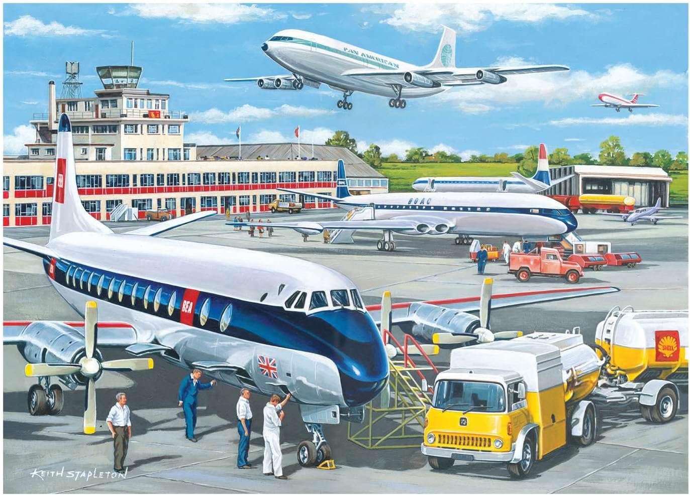 The House of Puzzles | Going Places | 4x 500 Piece Jigsaw Puzzles | Transport Theme | 13 x 19 in | FSC Certified Board - Image 7