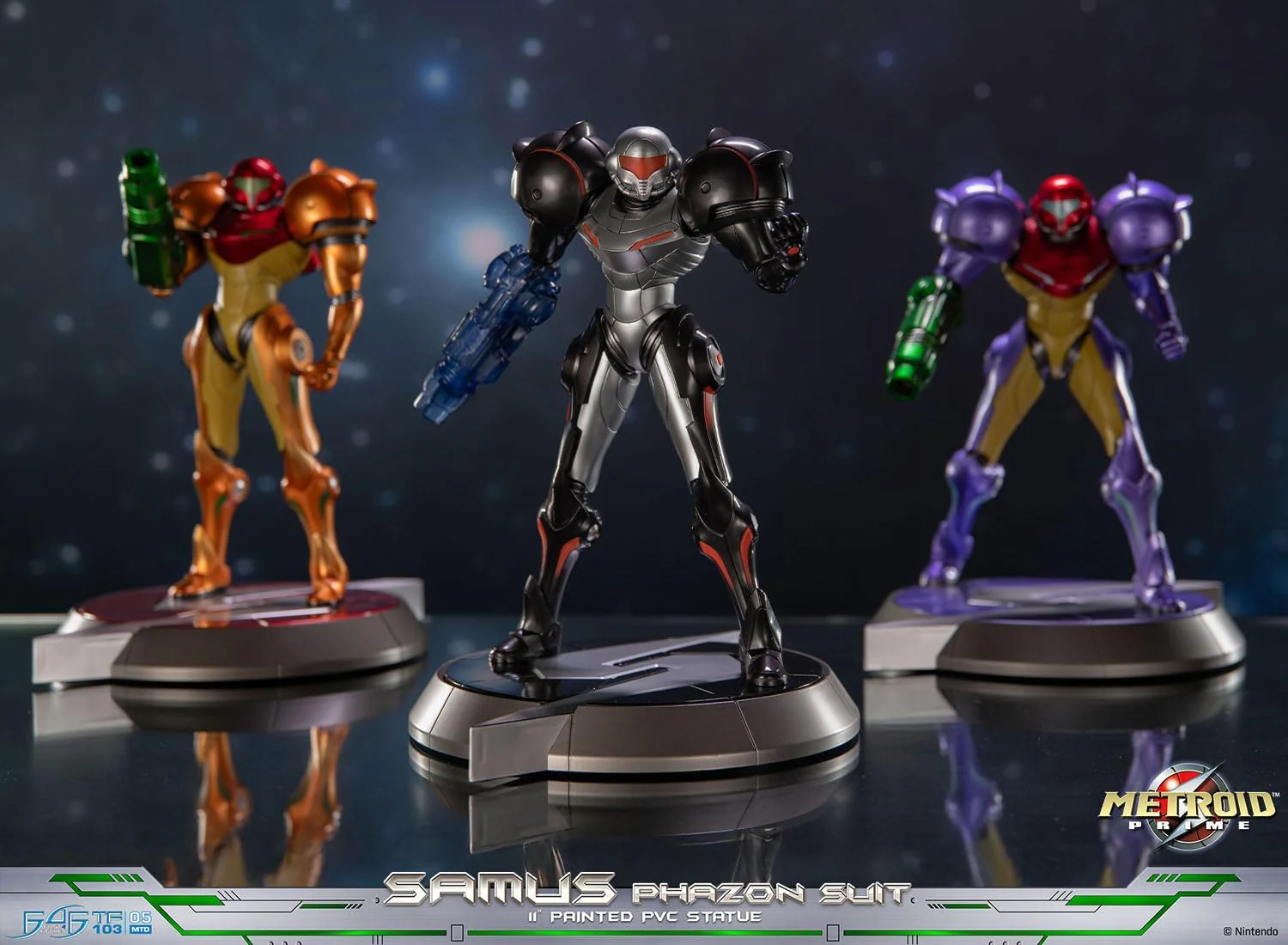 Metroid Prime Pvc Statue Samus Phazon Suit Standard Edition 28 Cm - Image 4