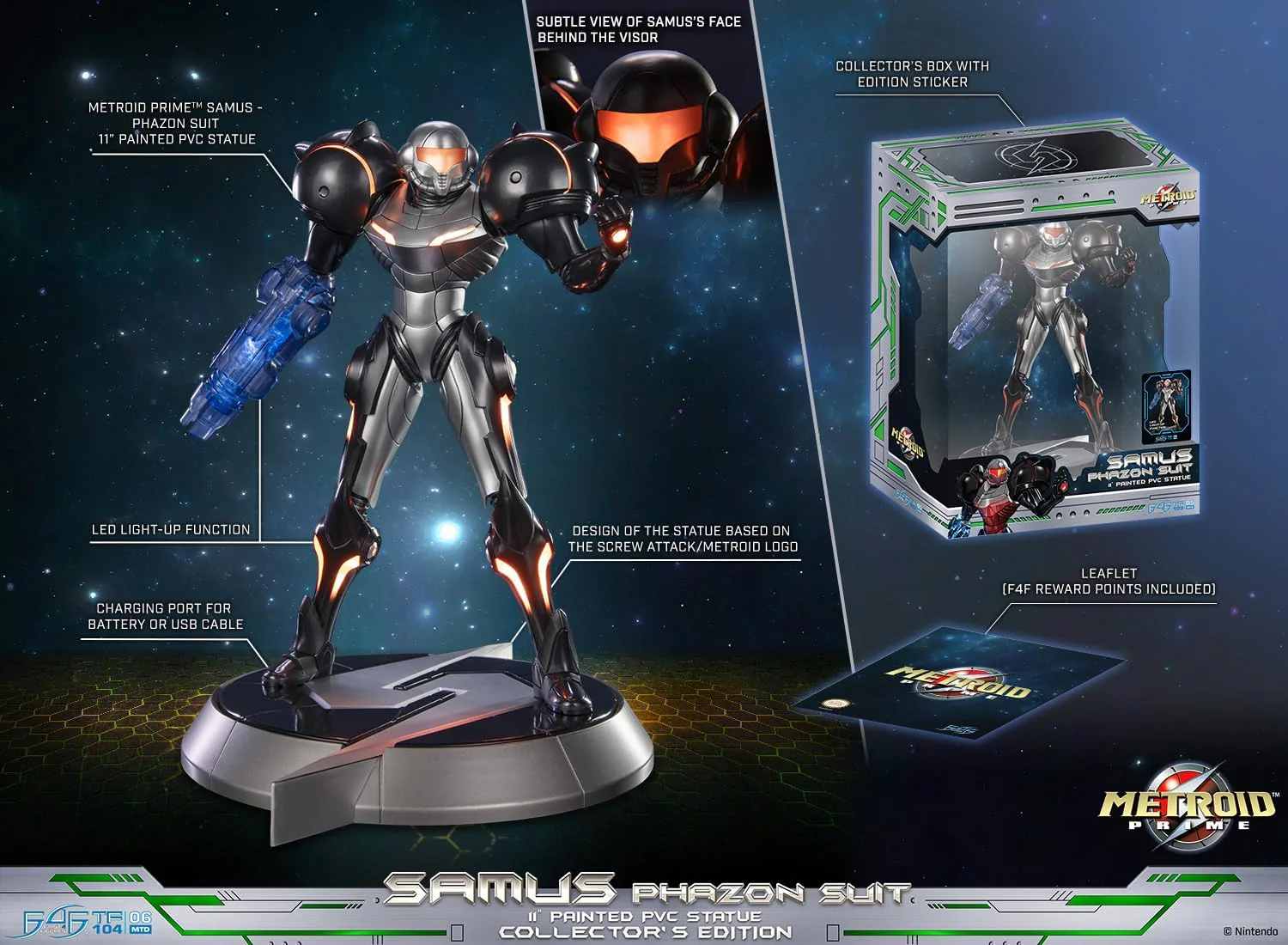 First4Figures - Metroid Prime (Samus Phazon Suit) (Sammler) PVC - Image 4