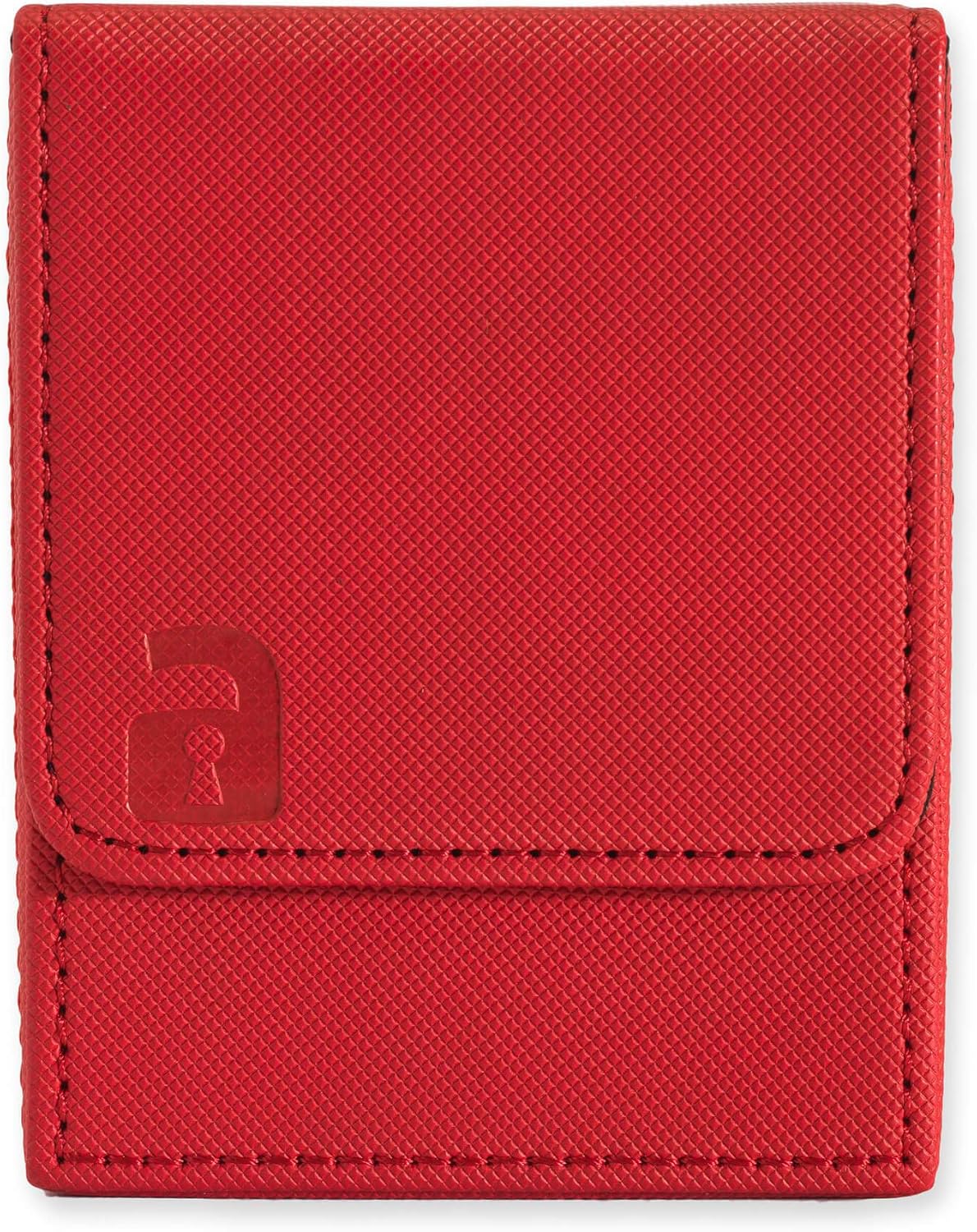 Vault X Trading Card Toploading Deck Box, 80+ sleeved cards, Premium Exo-Tec Material, Card Holder Storage Box, Magnetic Lid, for MTG Commander, TCG (Red - Image 4