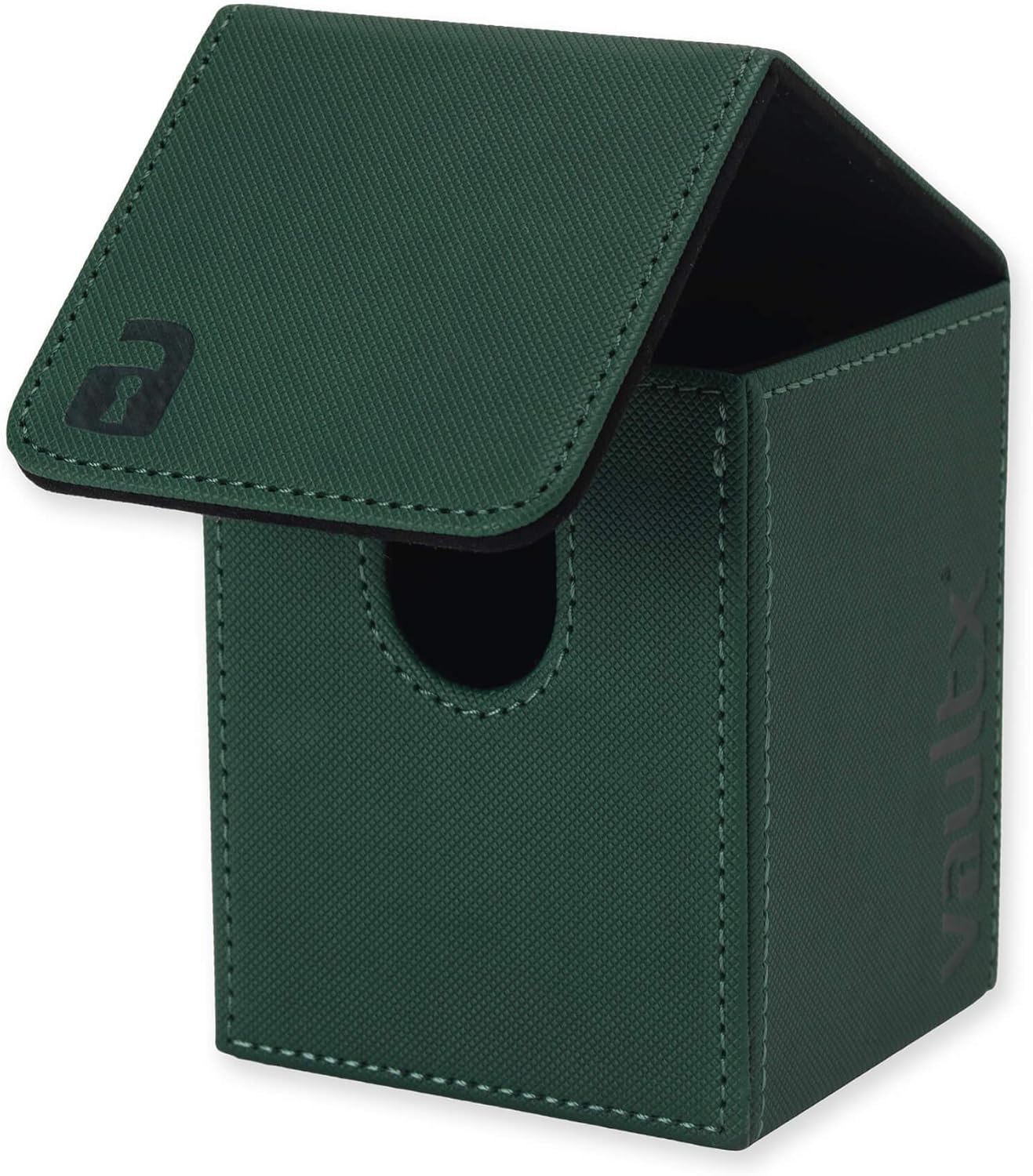Vault X Trading Card Toploading Deck Box, 80+ sleeved cards, Premium Exo-Tec Material, Card Holder Storage Box, Magnetic Lid, for MTG Commander, TCG (Green - Image 3