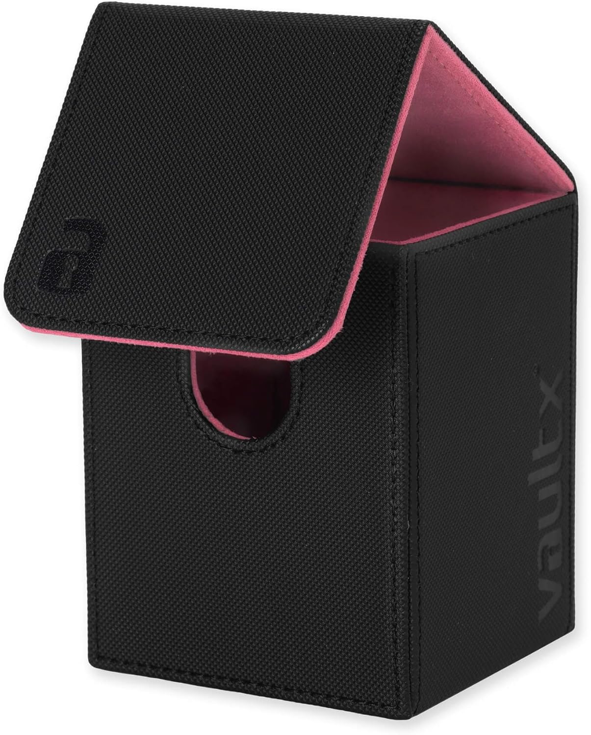 Vault X Trading Card Deck Box, 80+ sleeved cards, Premium Exo-Tec Material, Toploading Card Holder Storage Box, Magnetic Lid, for MTG Commander, TCG (Black/Pink - Image 7