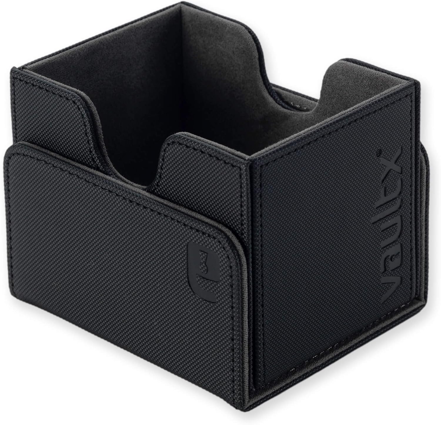 Vault X Trading Card Sideloading Deck Box, 100+ sleeved cards, Premium Exo-Tec Material, Card Holder Storage Box, Detachable Magnetic Lid, for MTG Commander Game, TCG (Black - Image 4