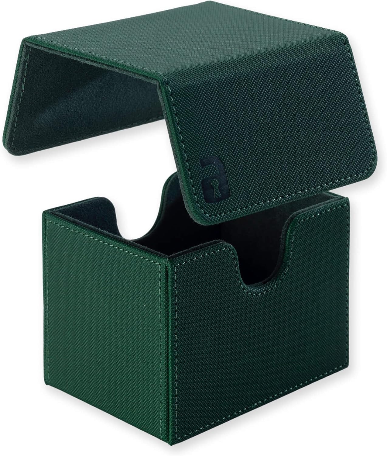 Vault X Trading Card Sideloading Deck Box, 100+ sleeved cards, Premium Exo-Tec Material, Card Holder Storage Box, Detachable Magnetic Lid, for MTG Commander Game, TCG (Green - Image 2