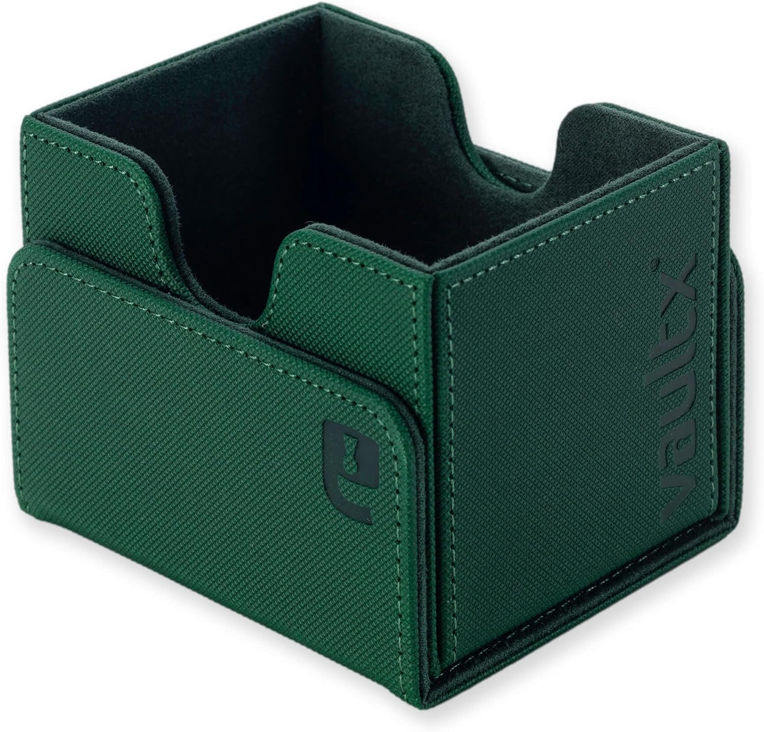Vault X Trading Card Sideloading Deck Box, 100+ sleeved cards, Premium Exo-Tec Material, Card Holder Storage Box, Detachable Magnetic Lid, for MTG Commander Game, TCG (Green - Image 3