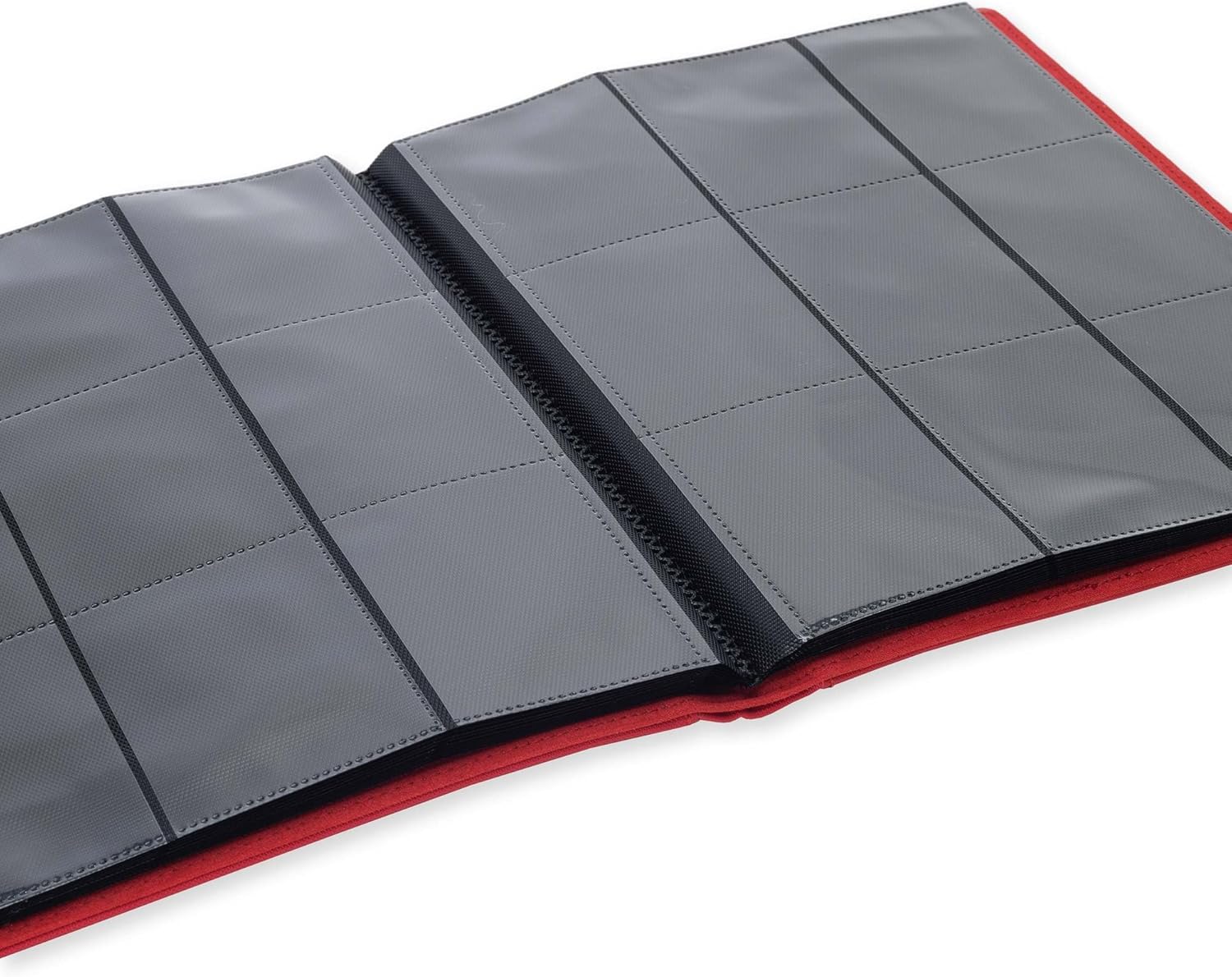 Vault X 9 Pocket Trading Card Strap Binder, 360 Cards, Premium Exo-Tec Album Material, 20 Side-Loading Pages, Folder for Collectible Games, Sports, TCG (Red - Image 2
