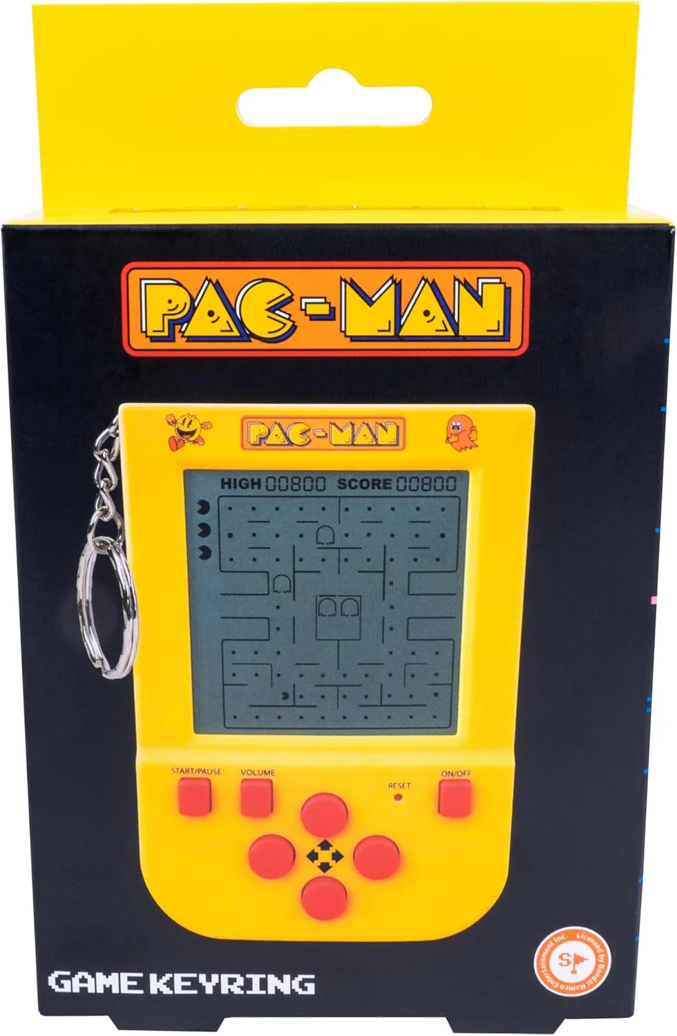 Pac-Man Mini Retro Handheld Video Game Keychain - Image 2
