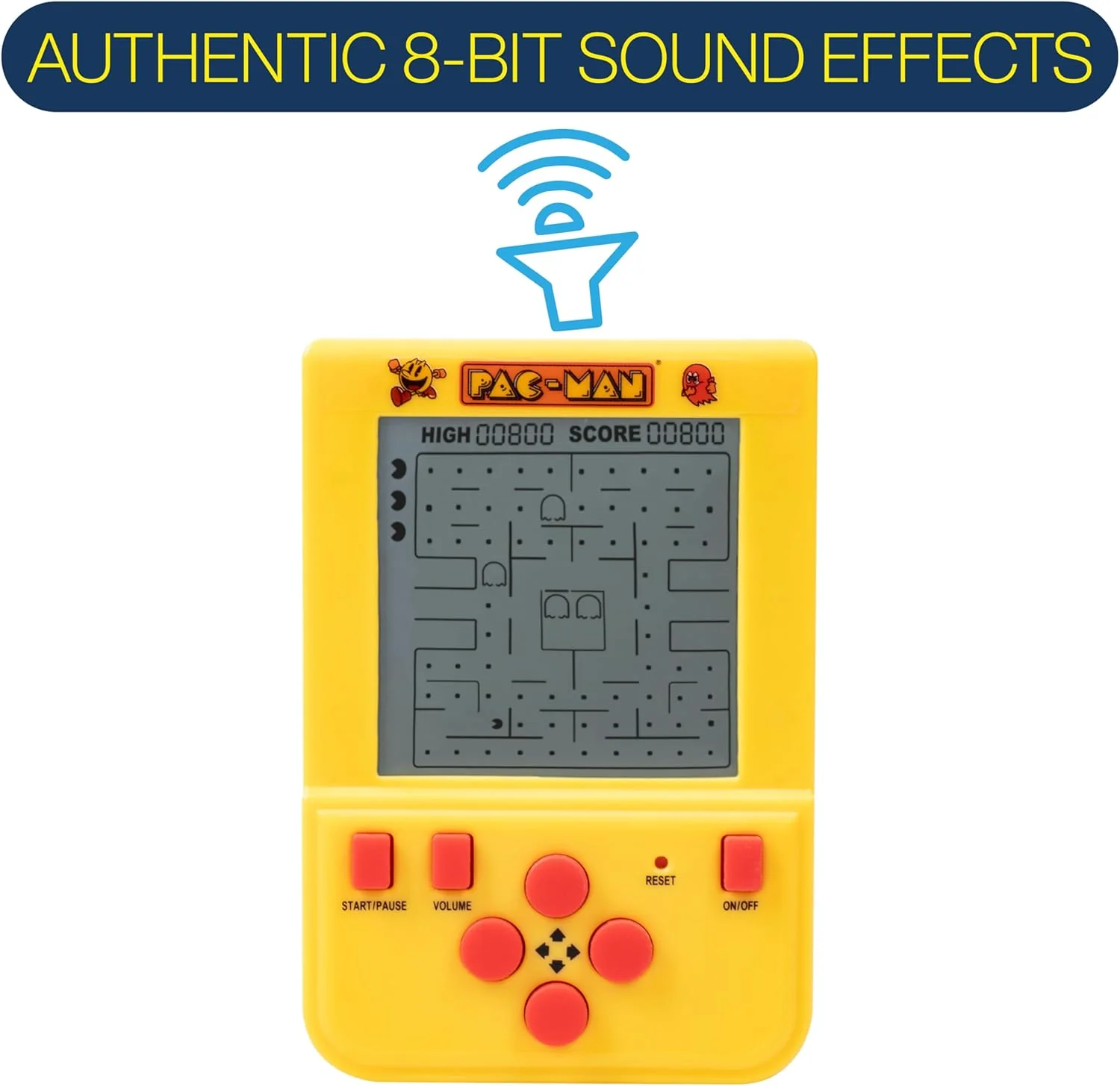 Pac-Man Mini Retro Handheld Video Game Keychain - Image 3