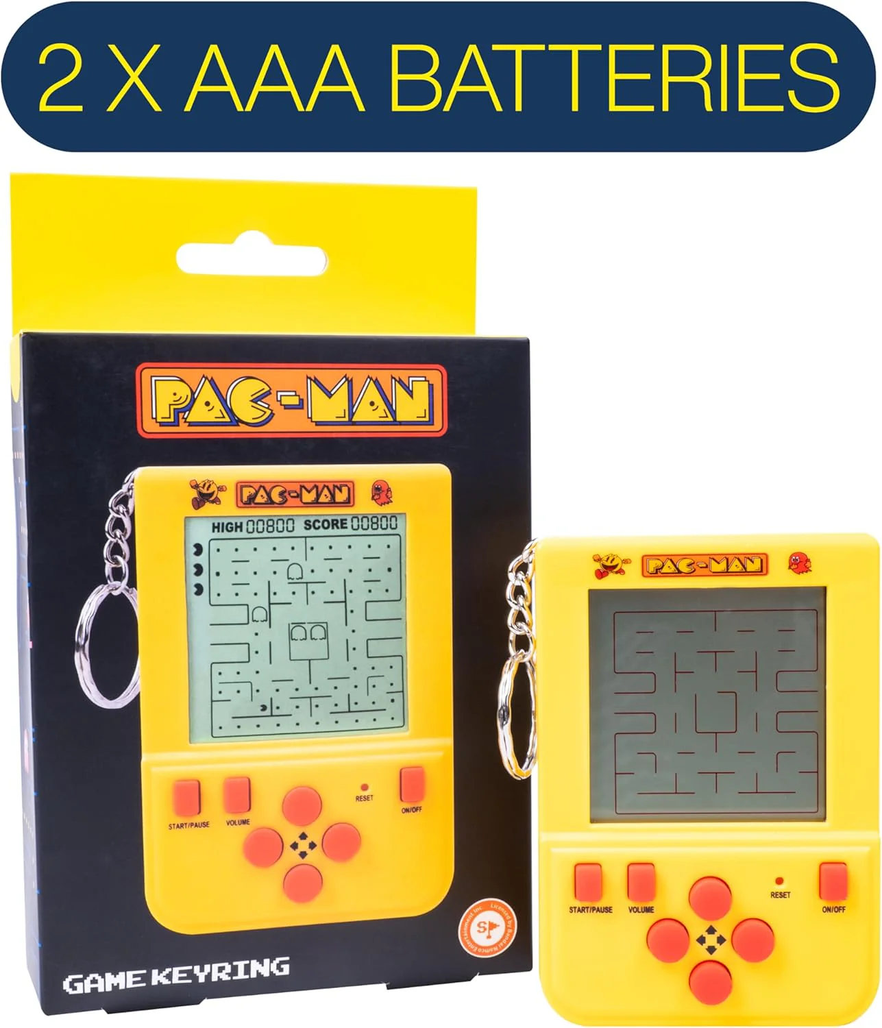 Pac-Man Mini Retro Handheld Video Game Keychain - Image 8