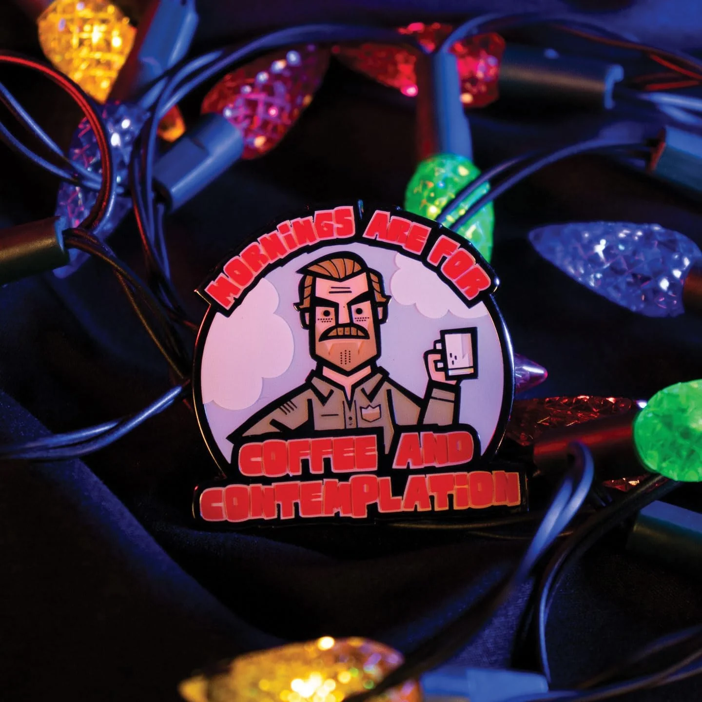 Stranger Things Hopper Pin Badge - Image 2